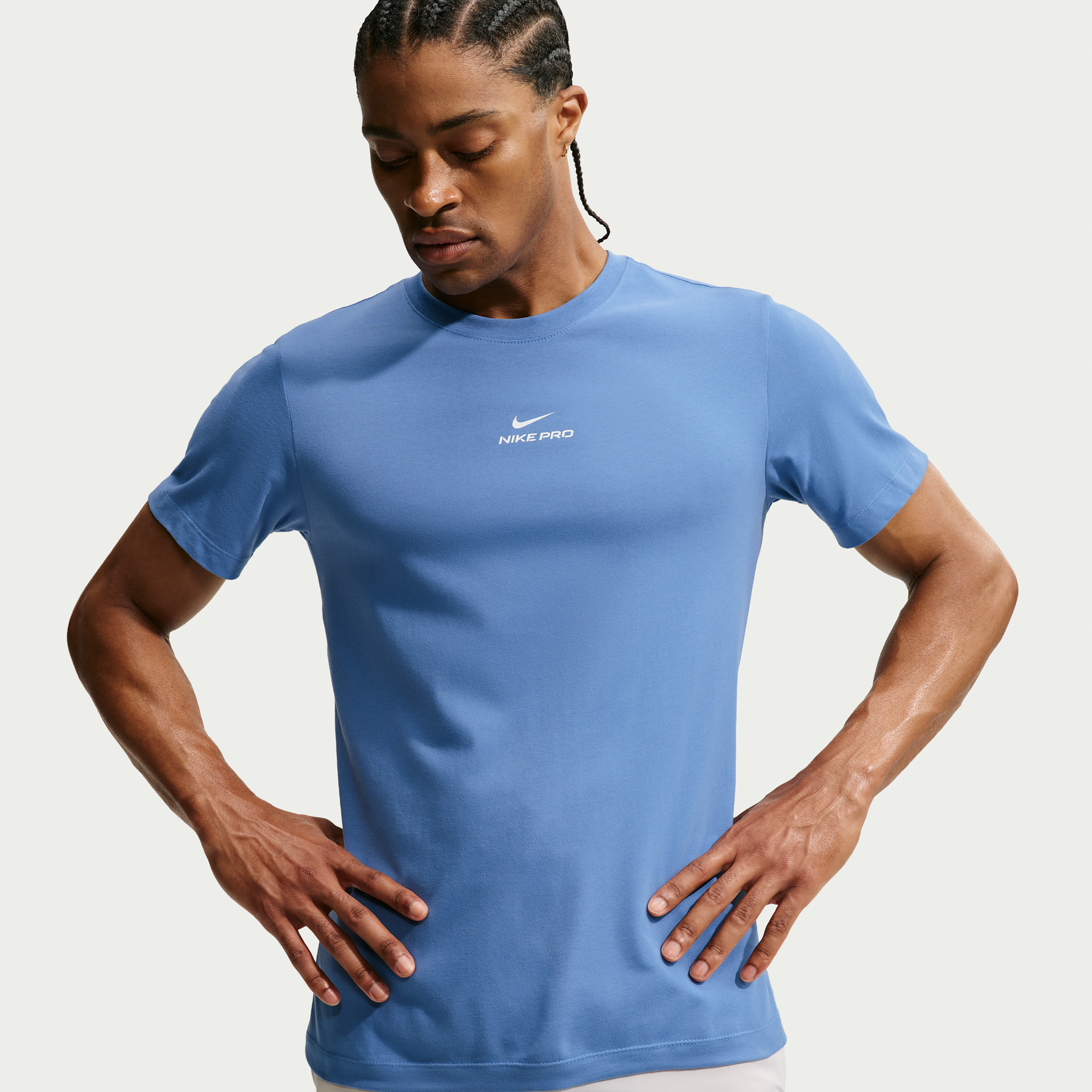 Nike Pro Dri-FIT-T-shirt til mænd - blå