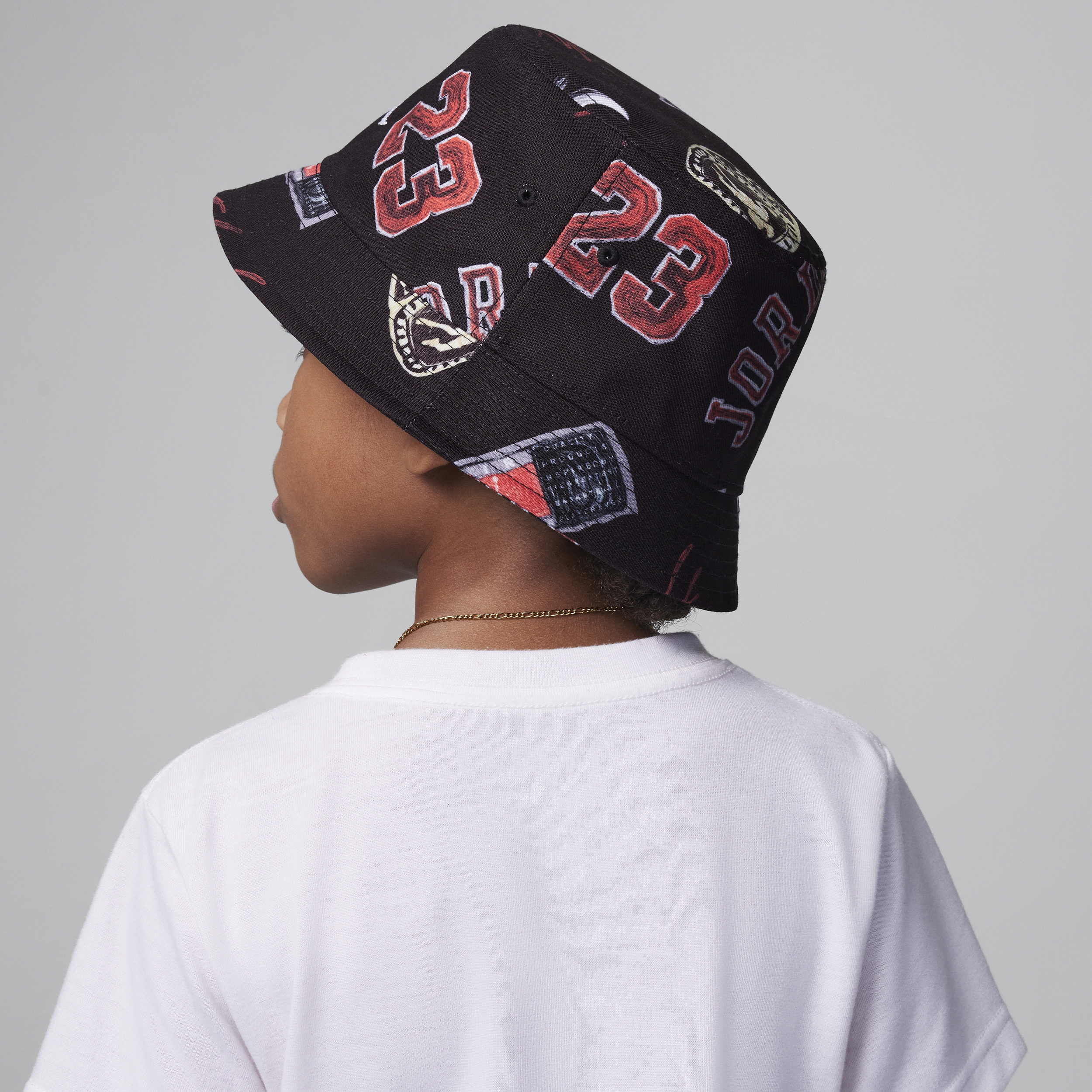 Thumbnail - Jordan Icons Bucket Hat für ältere Kinder - Schwarz