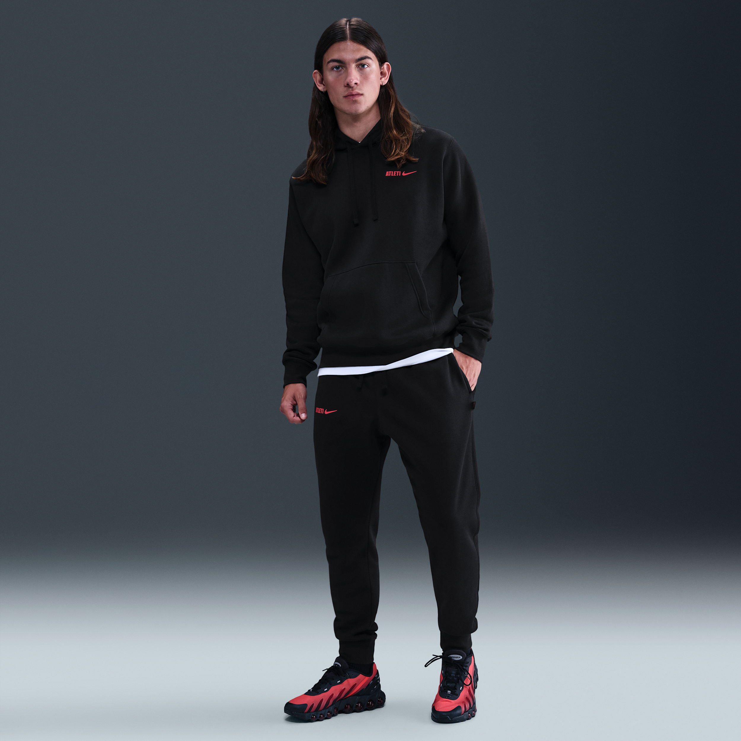 Atlético Madrid Club Men’s Nike Football Fleece Joggers – Black – Cotton/Polyester