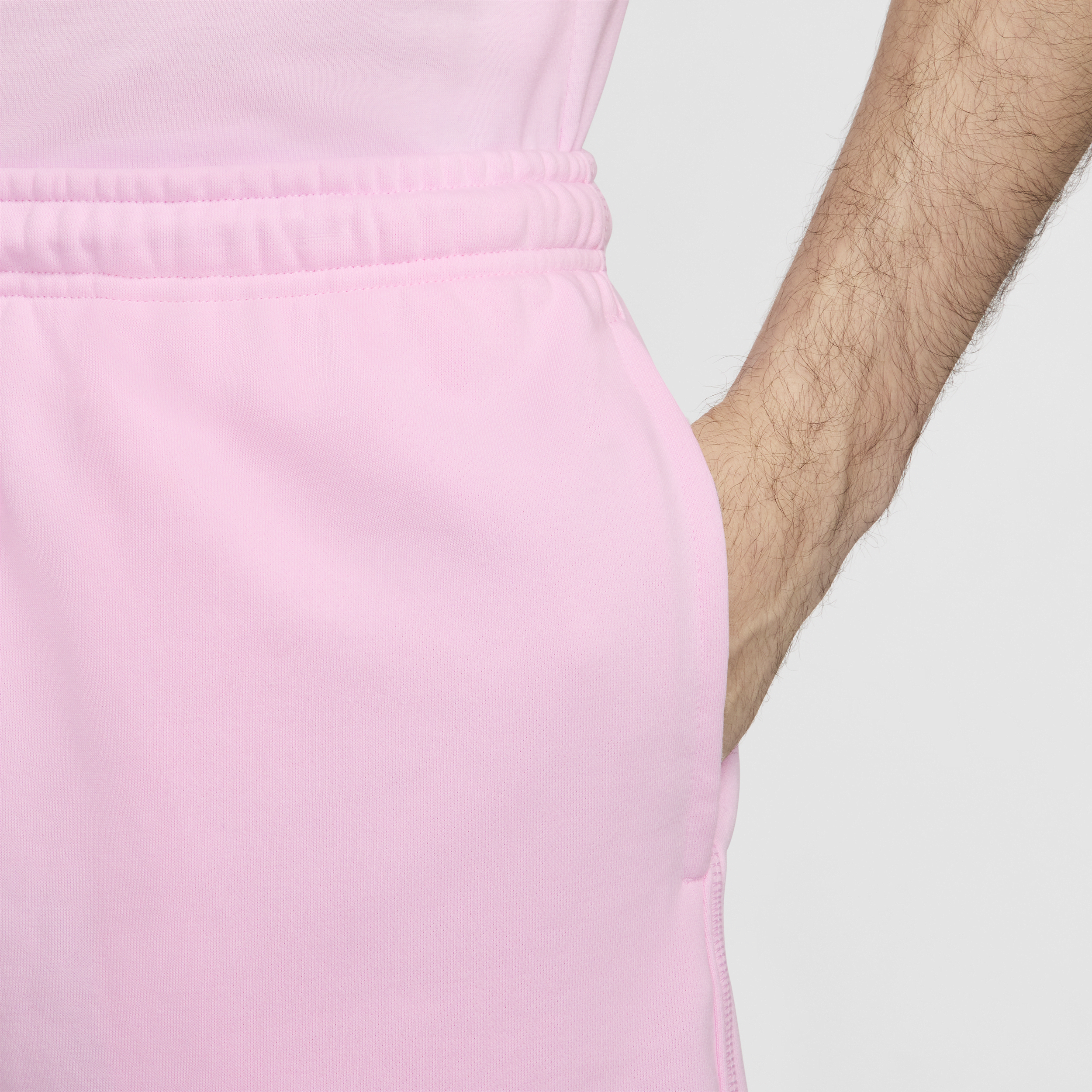 Nike Club flowshorts van sweatstof voor heren Roze