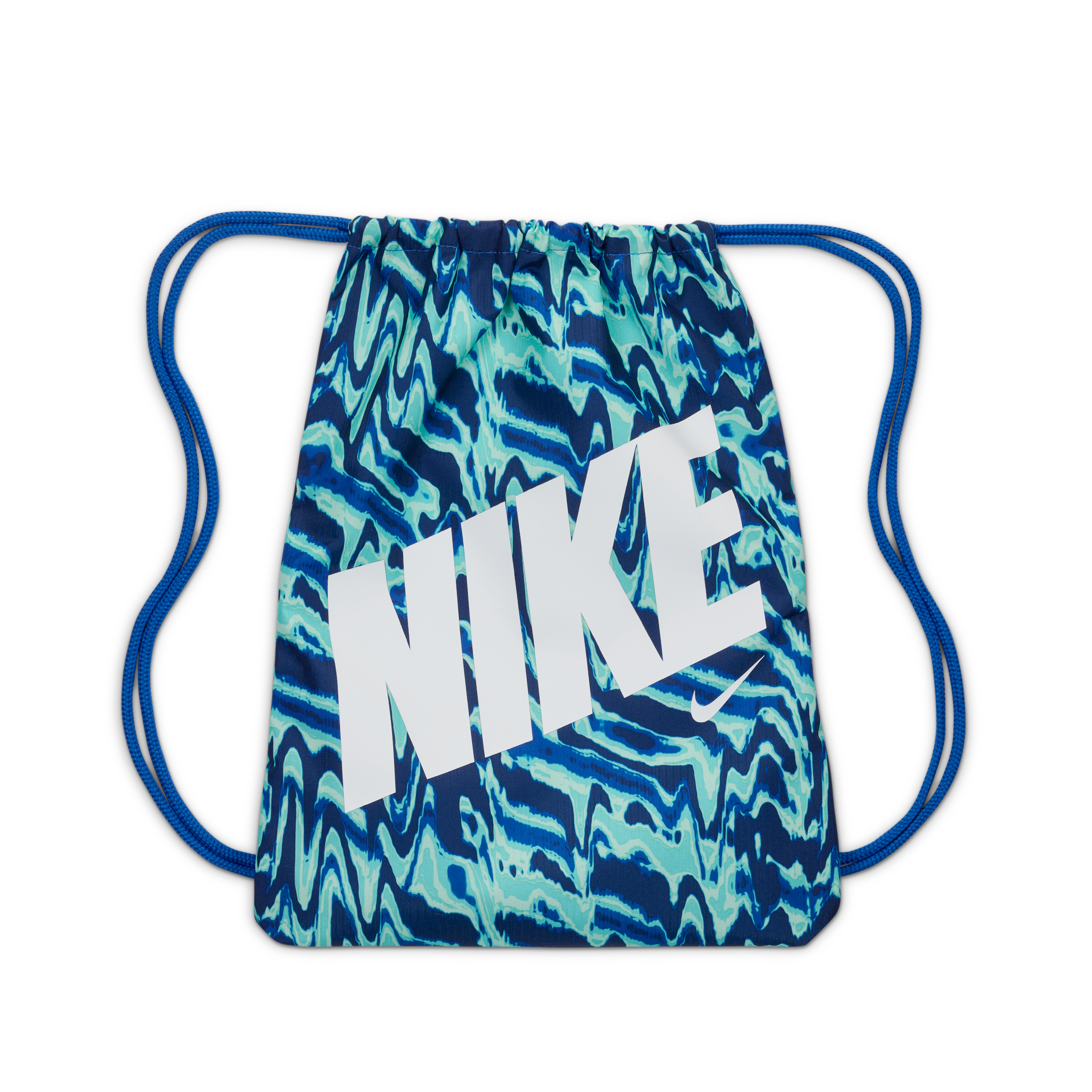Nike Tas met trekkoord voor kids (12 liter) - Blauw