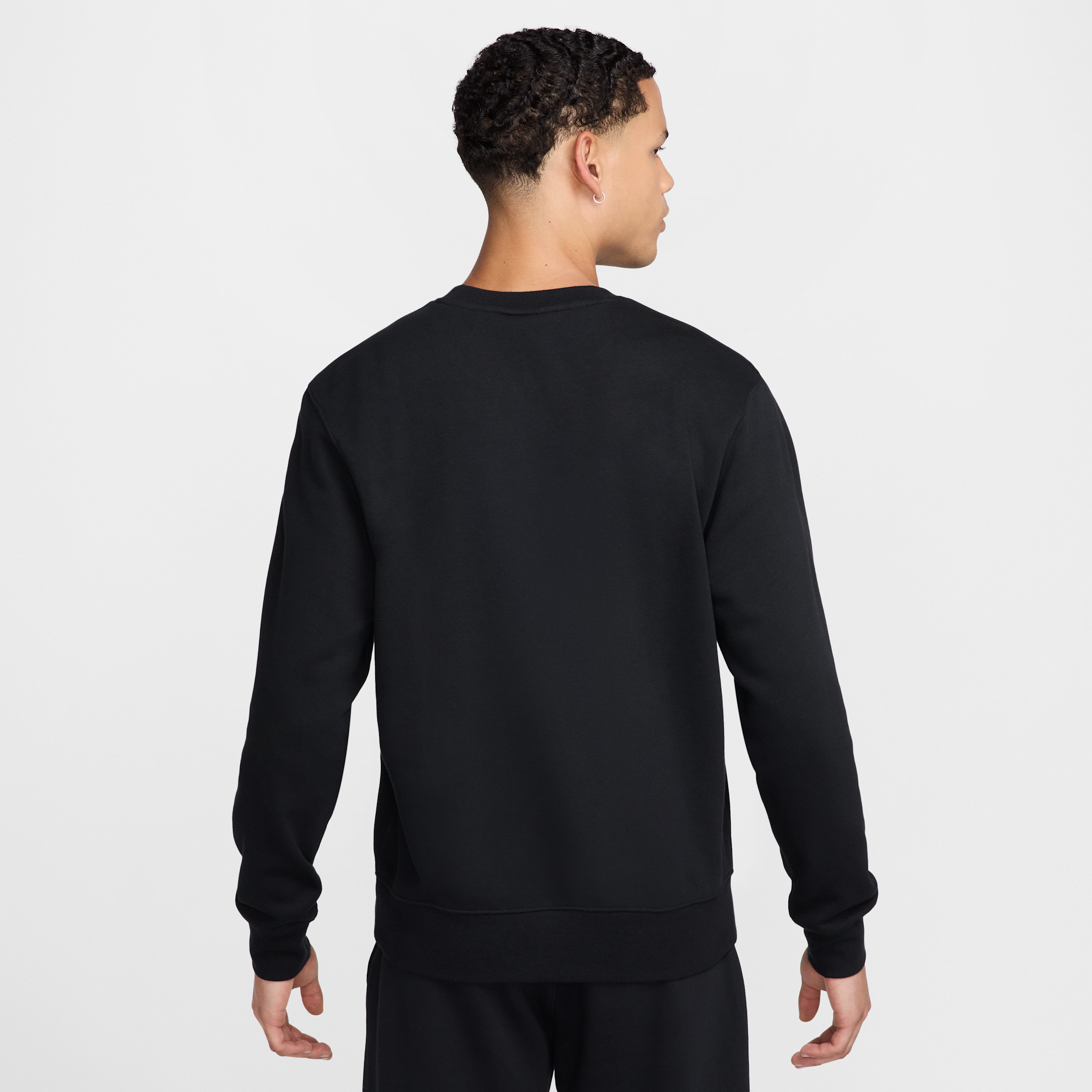 Haut en molleton Nike Club pour homme - Noir
