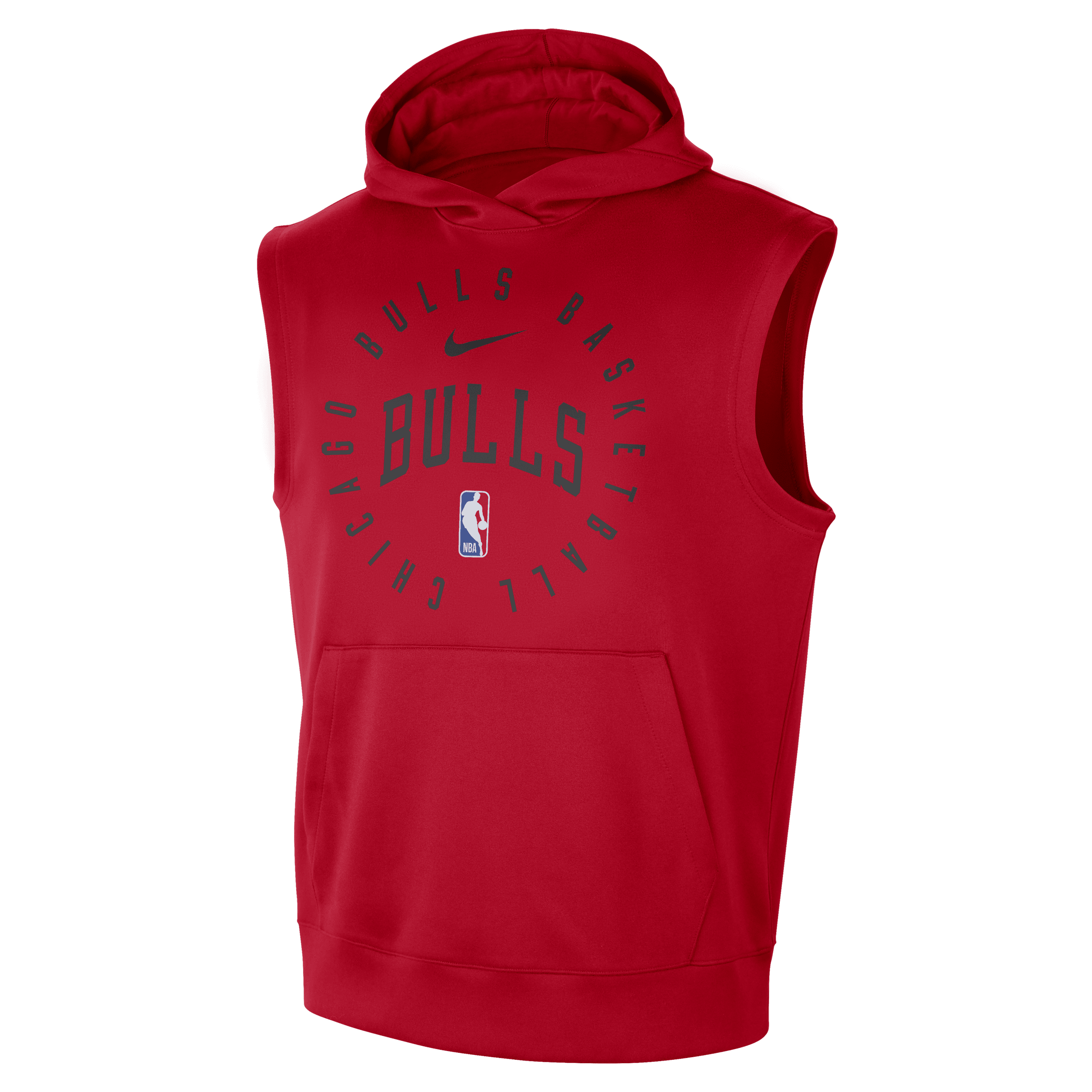 Sweat à capuche sans manches Nike Dri-FIT NBA Chicago Bulls Spotlight pour homme - Rouge