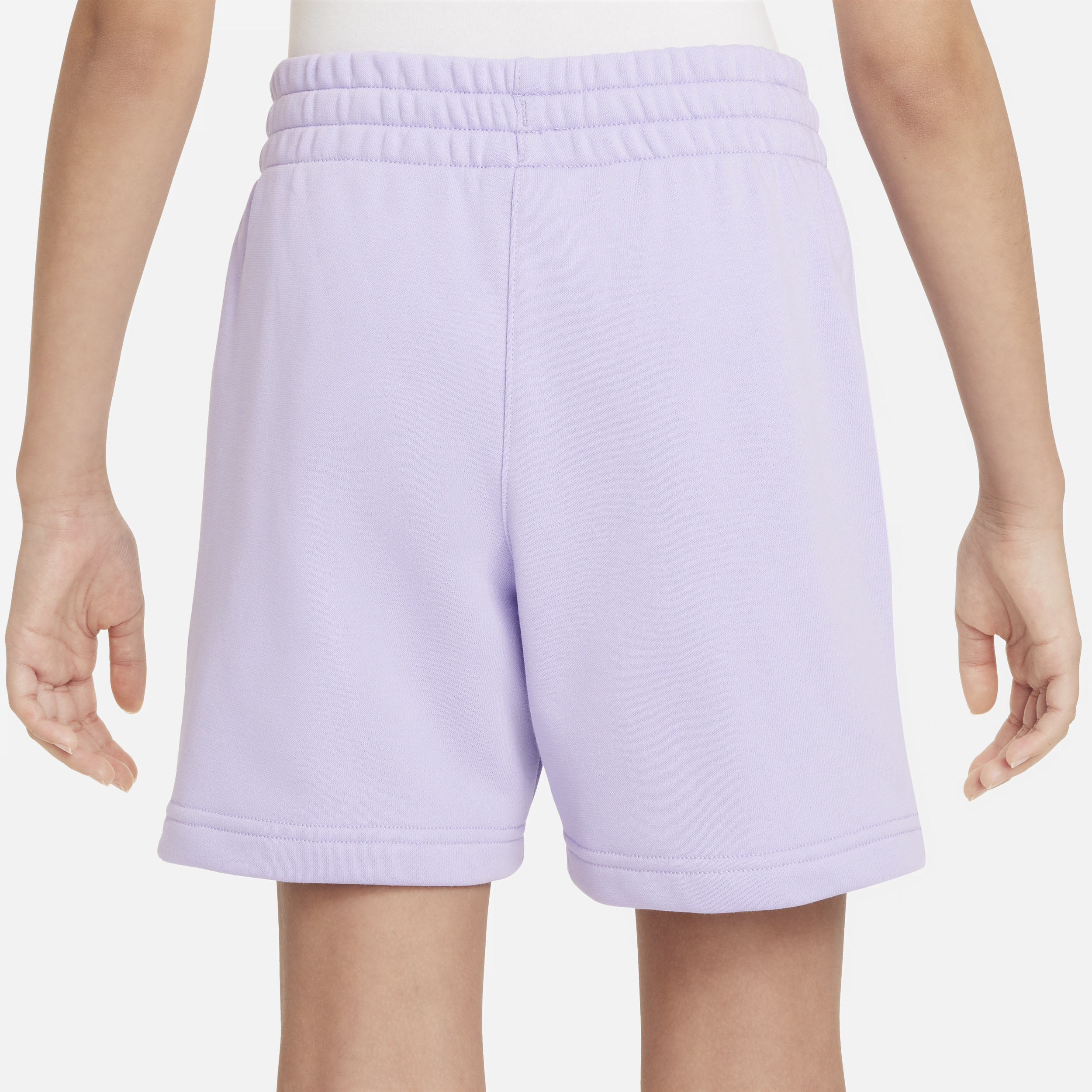 Nike Sportswear Club Fleece meisjesshorts van sweatstof (13 cm) Paars