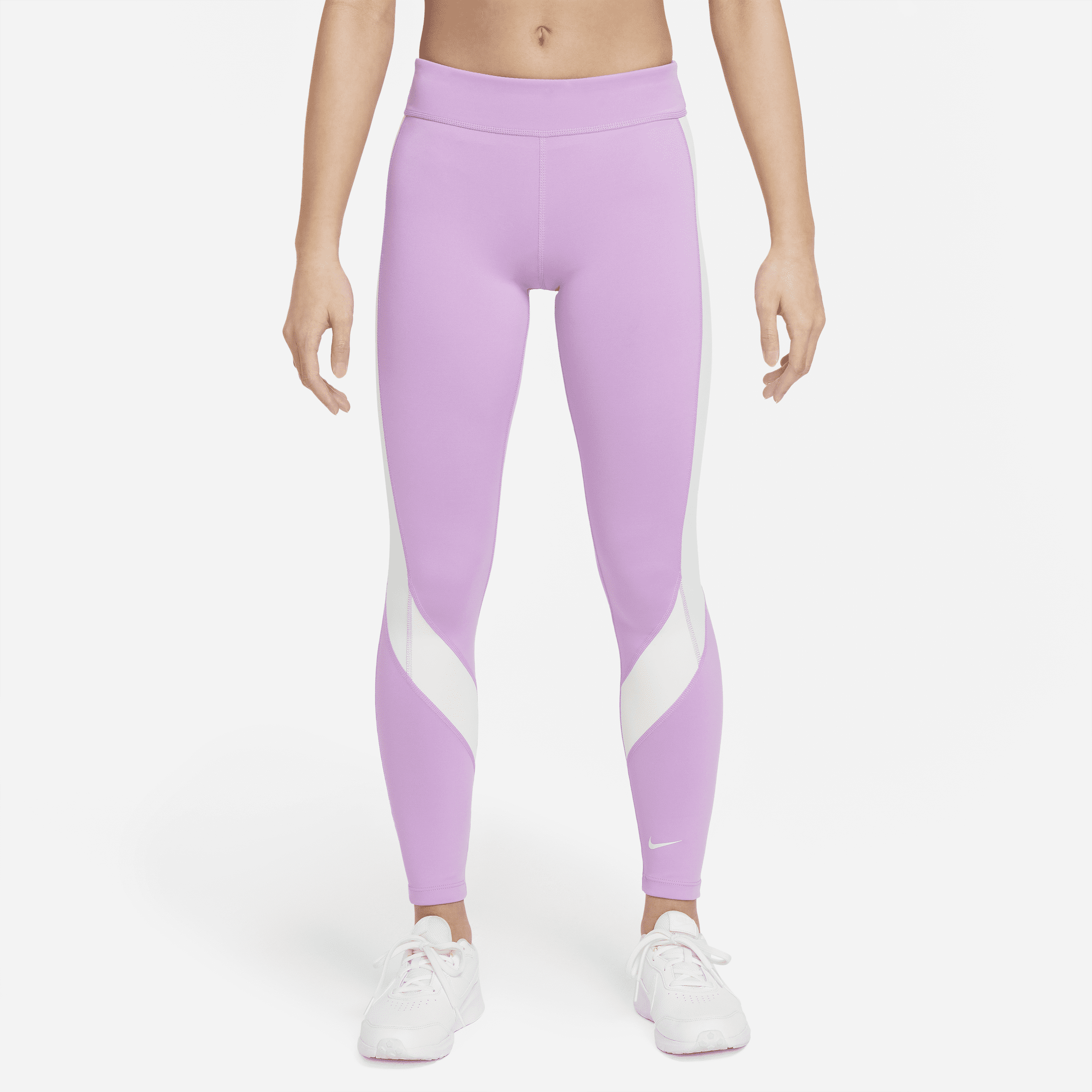 Nike Dri-FIT One Older Kids' (Girls') Leggings - Purple, DD8015-591
