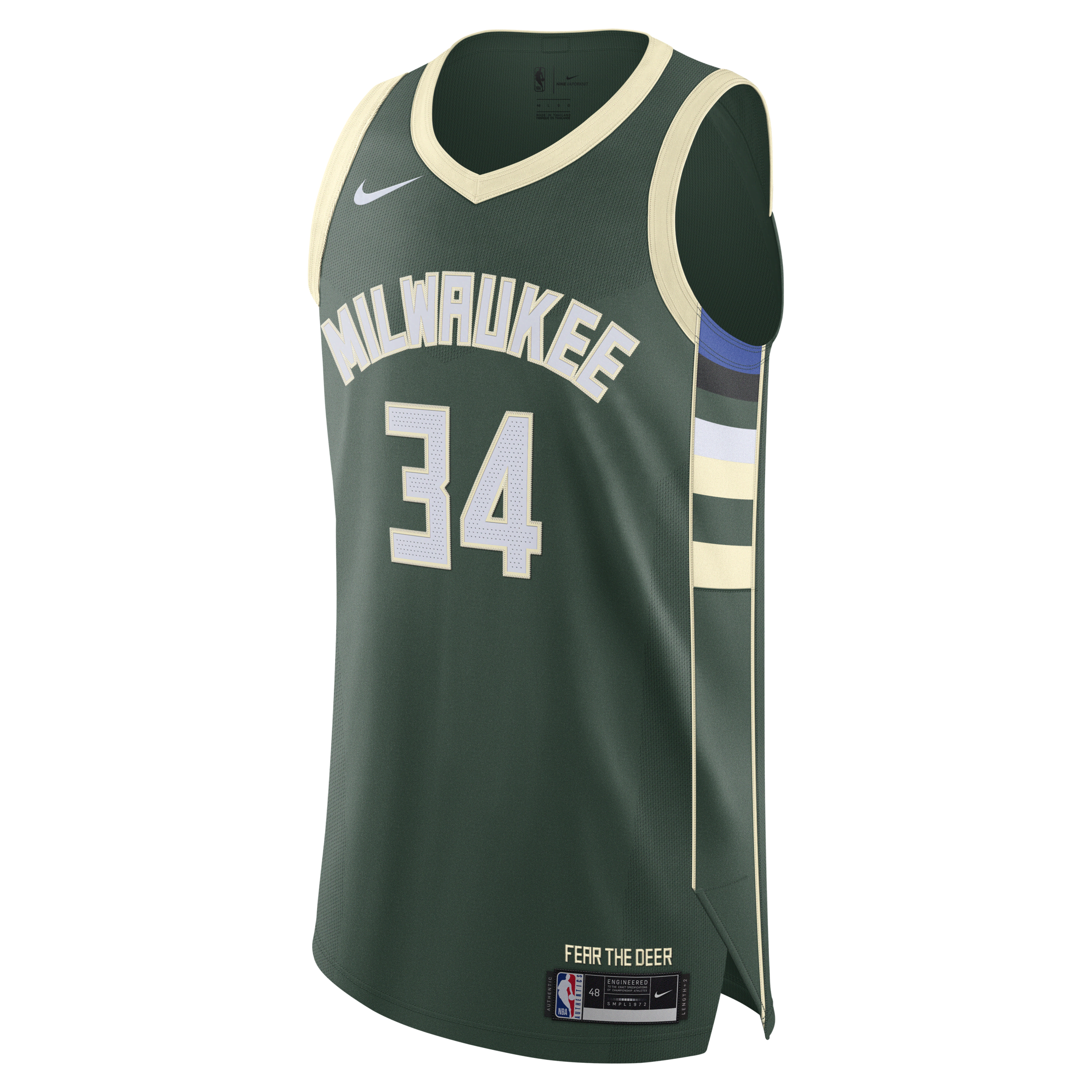 Image of Giannis Antetokounmpo Bucks Icon Edition 2020 Authentic Nike NBA-jersey voor heren - Groen