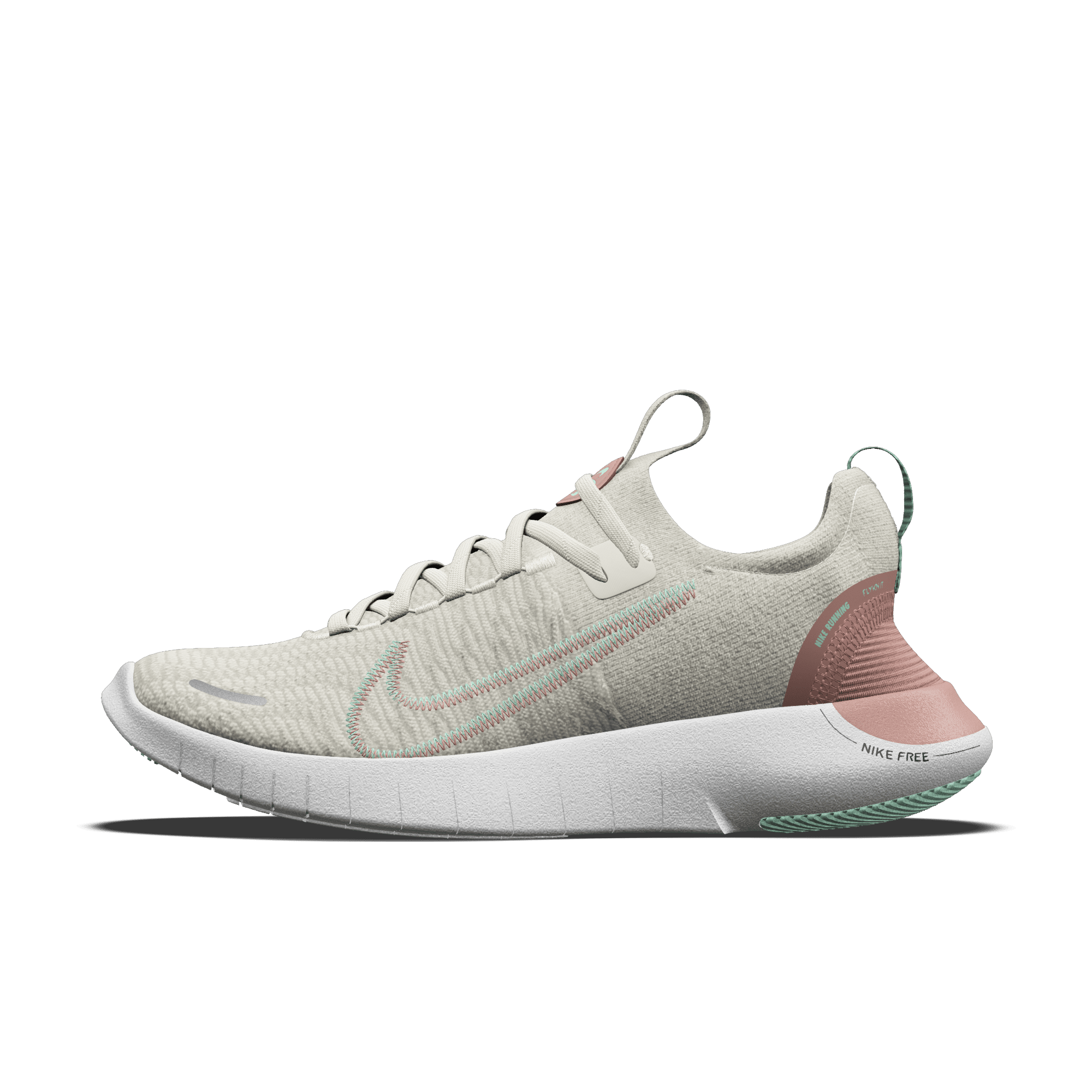 Chaussure de running sur route personnalisable Nike Free RN By You pour homme - Blanc Blanc