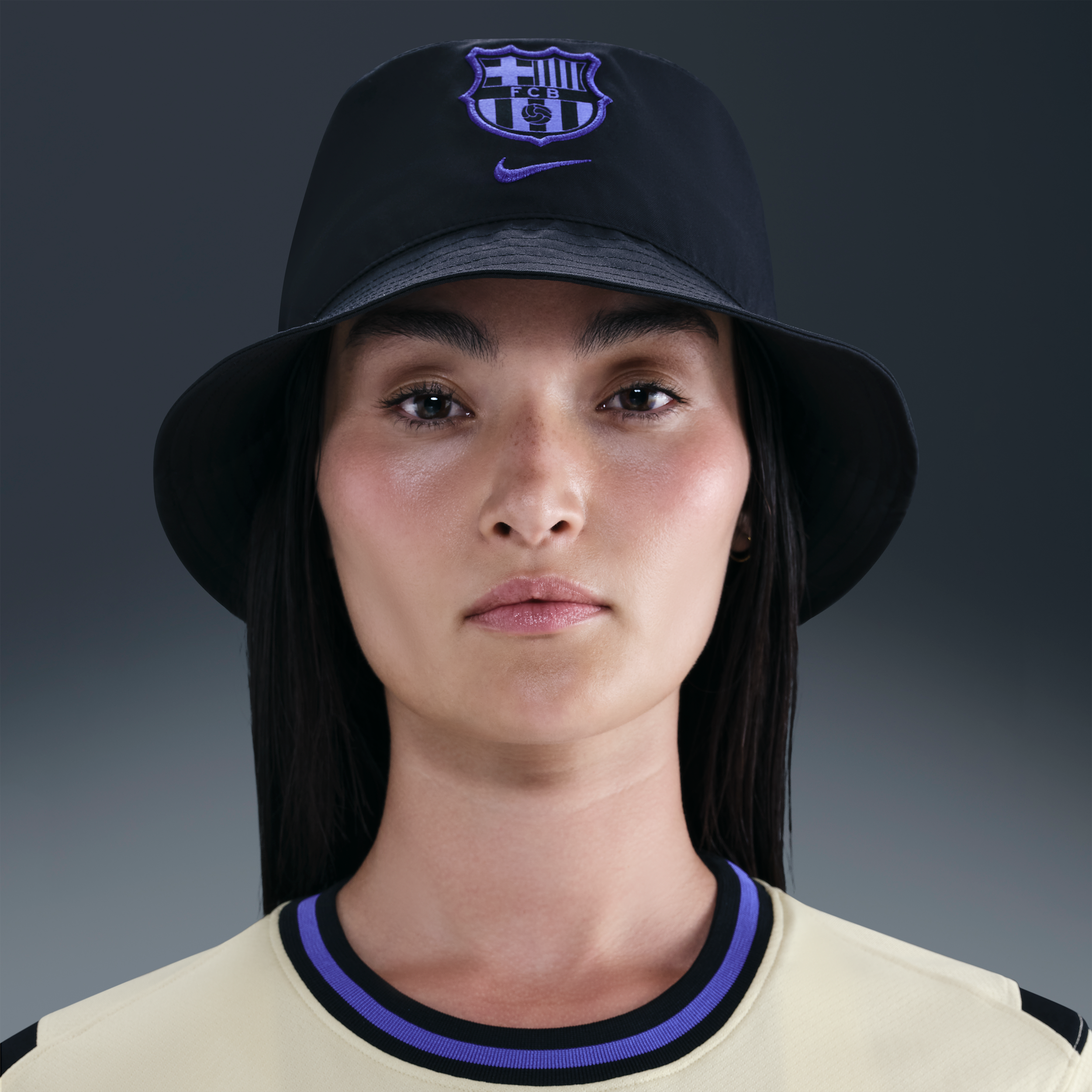 Thumbnail - Barcelona 2025/2026 Nike Apex Bucket Hat Away - Schwarz