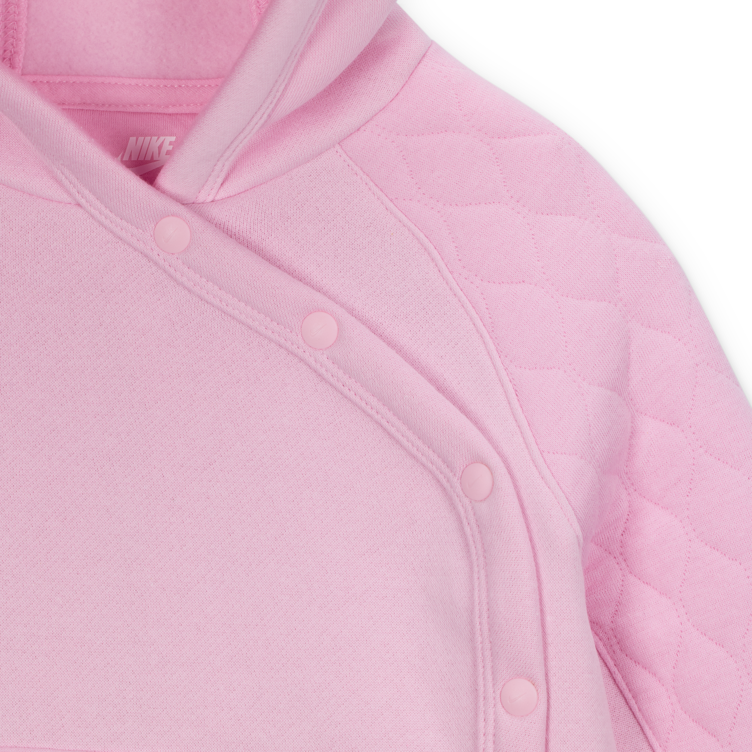 Thumbnail - Nike Ready, Set! 2-teiliges Jogger-Set mit Kapuze für Babys (12–24 M) - Pink