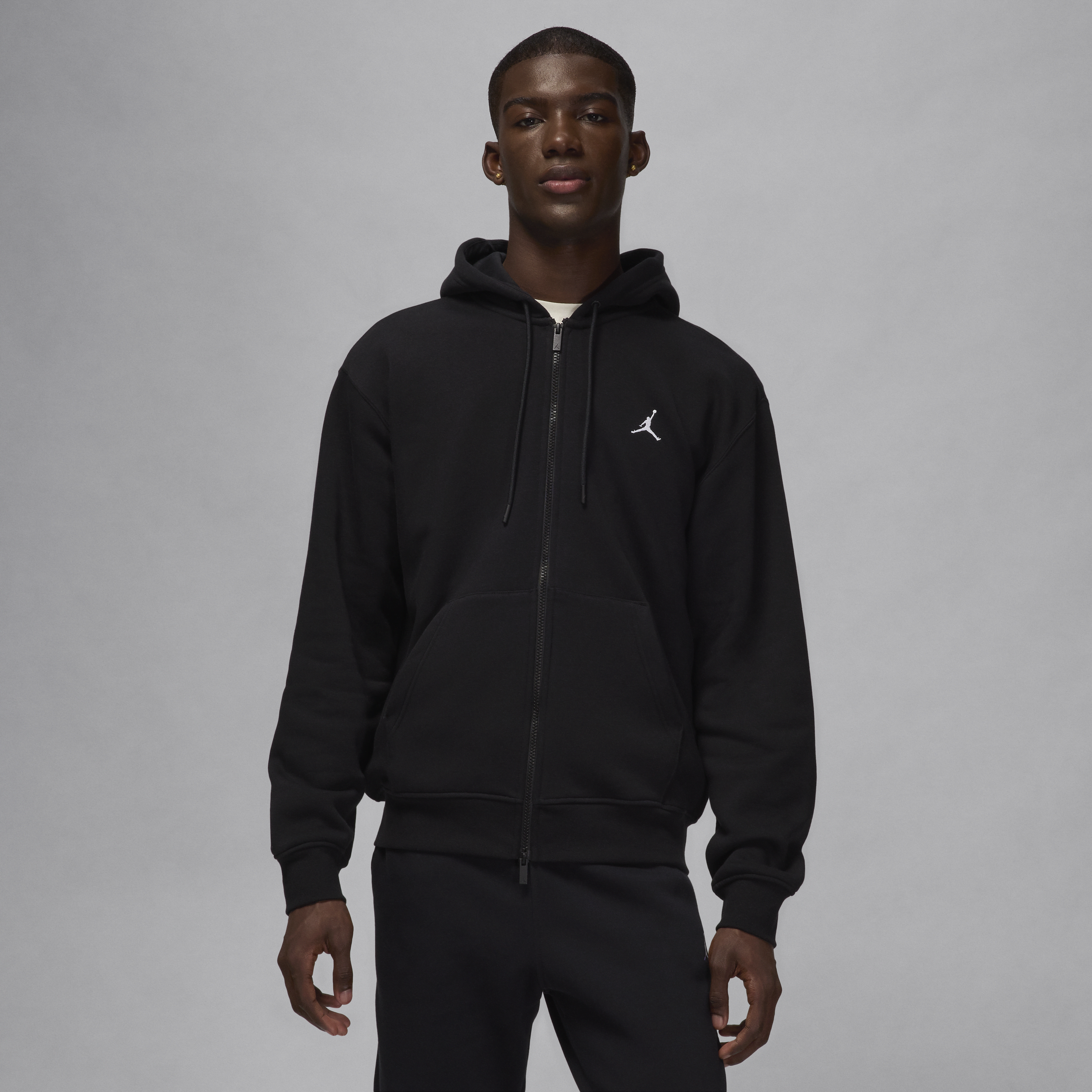 Sweat à capuche et zip Jordan Brooklyn Fleece pour homme - Noir