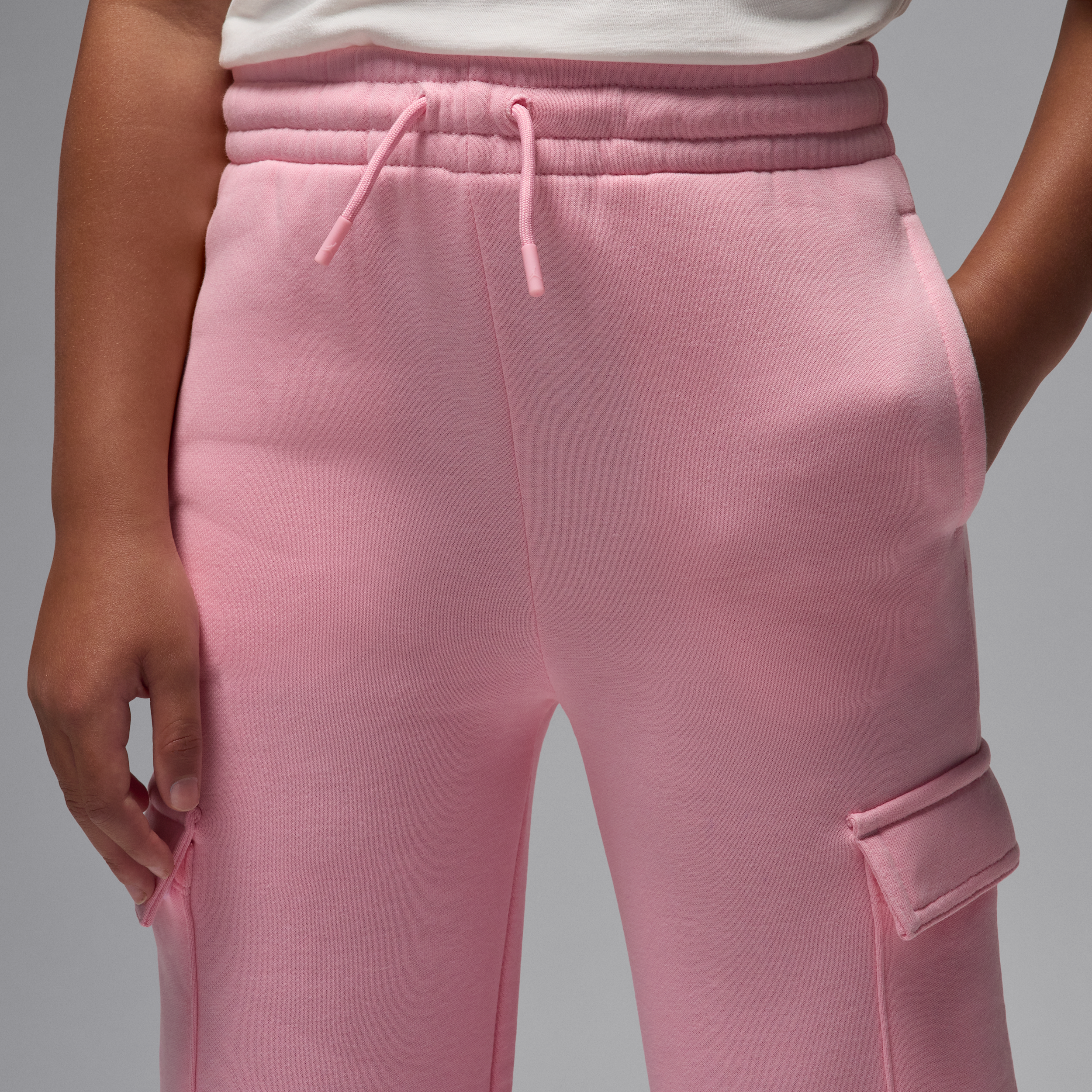 Thumbnail - Jordan Brooklyn Fleece-Cargohose (ältere Kinder) - Pink
