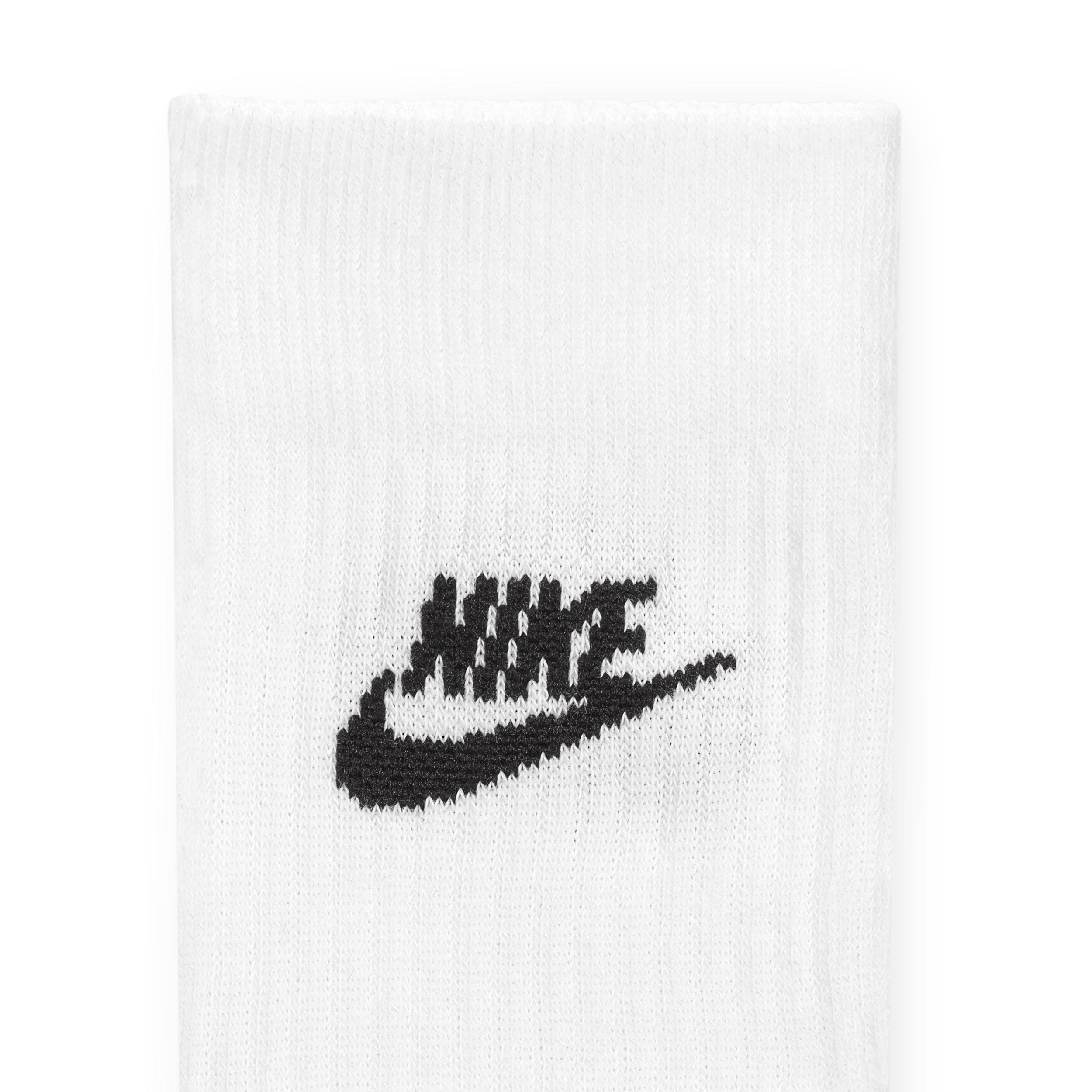 Chaussettes mi-mollet Nike Sportswear Everyday Essential (3 paires) - Blanc