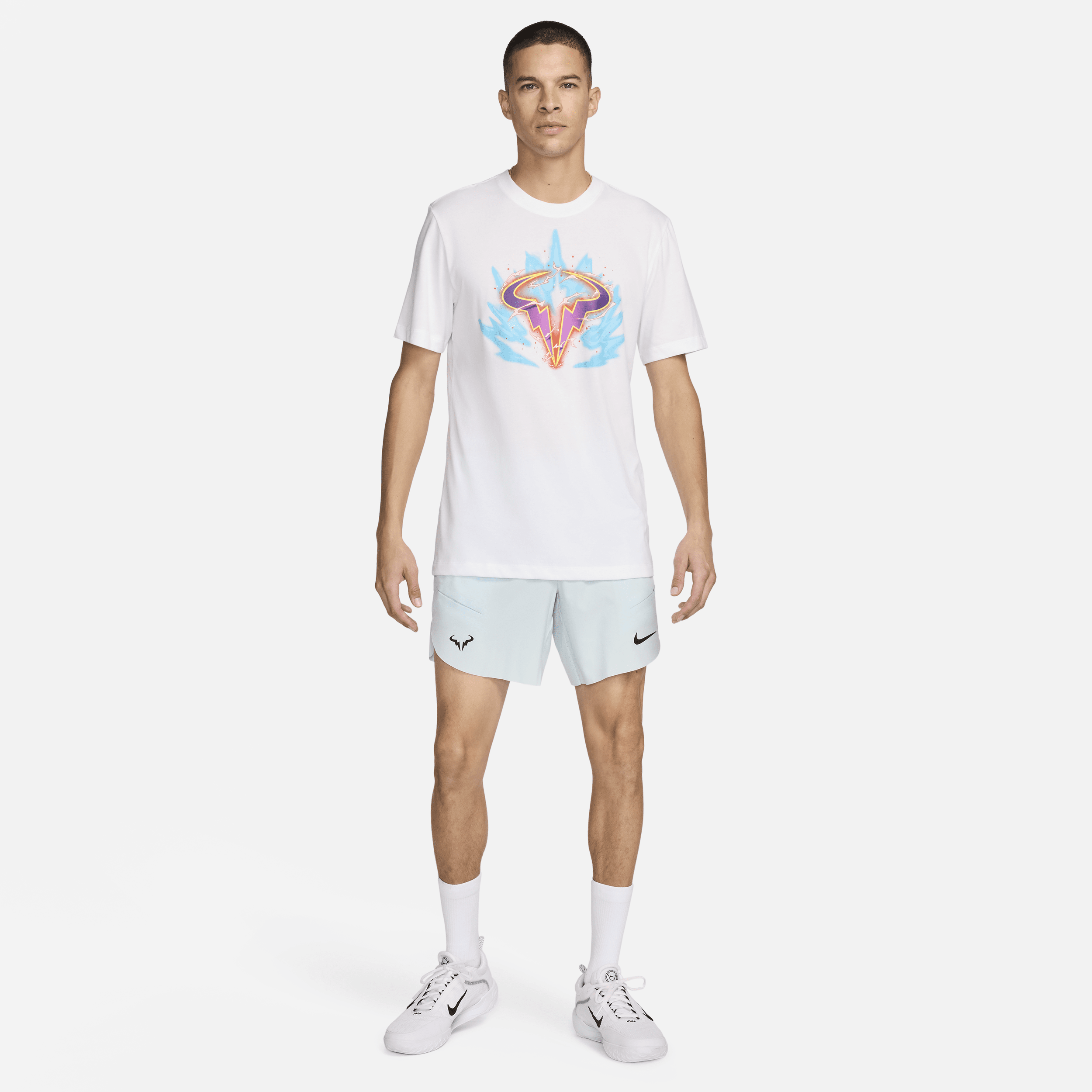 Nike Rafa Court Dri-FIT tennisshirt voor heren Wit