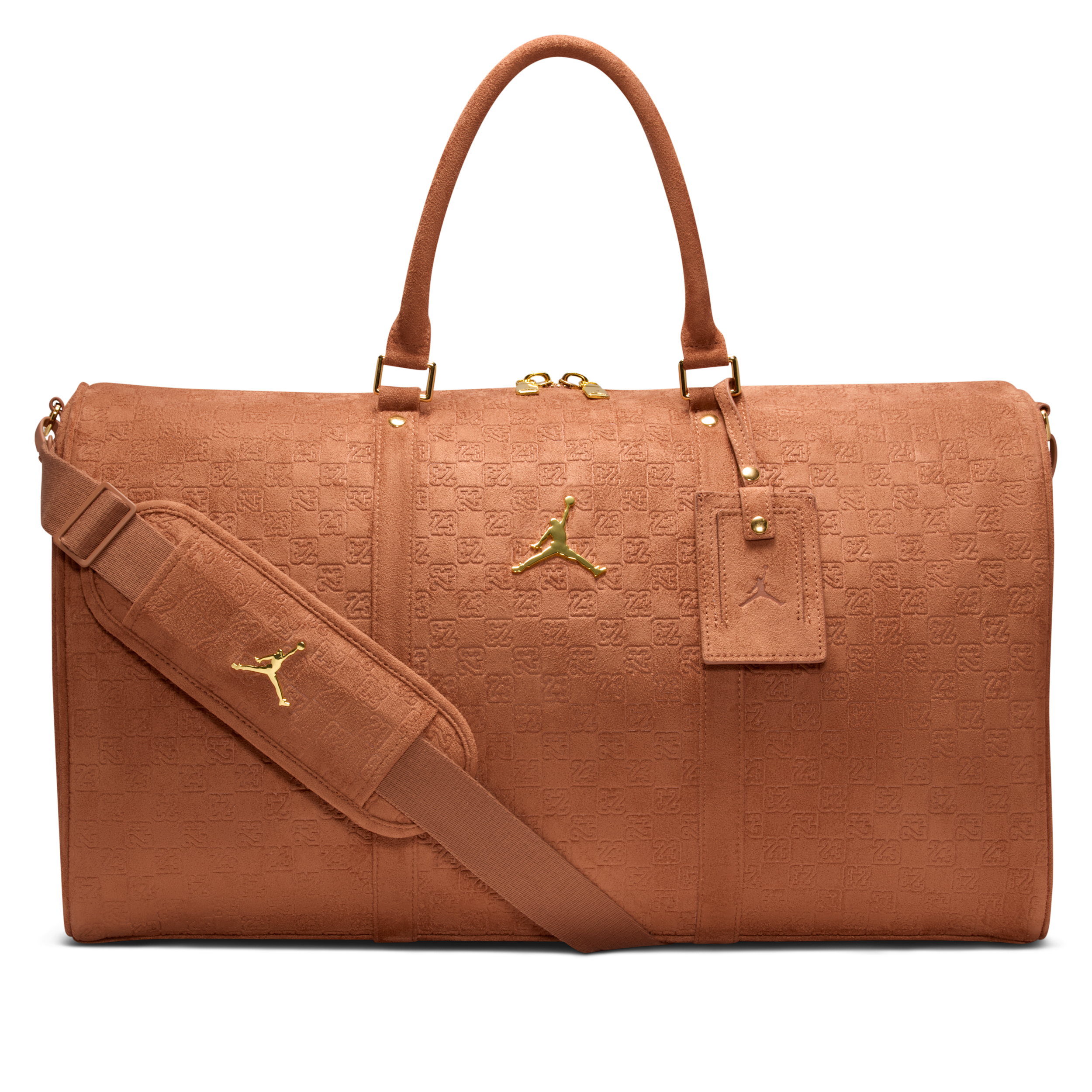 Thumbnail - Jordan Monogram Sporttasche aus Wildleder (40 l) - Braun