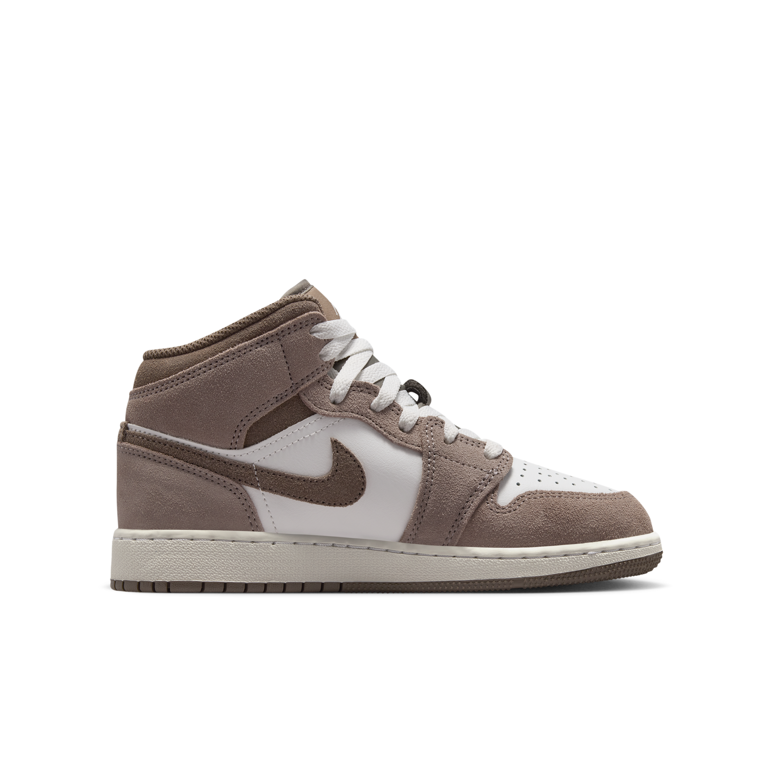 Air Jordan 1 Mid-sko til større børn - grå - DQ8423-003