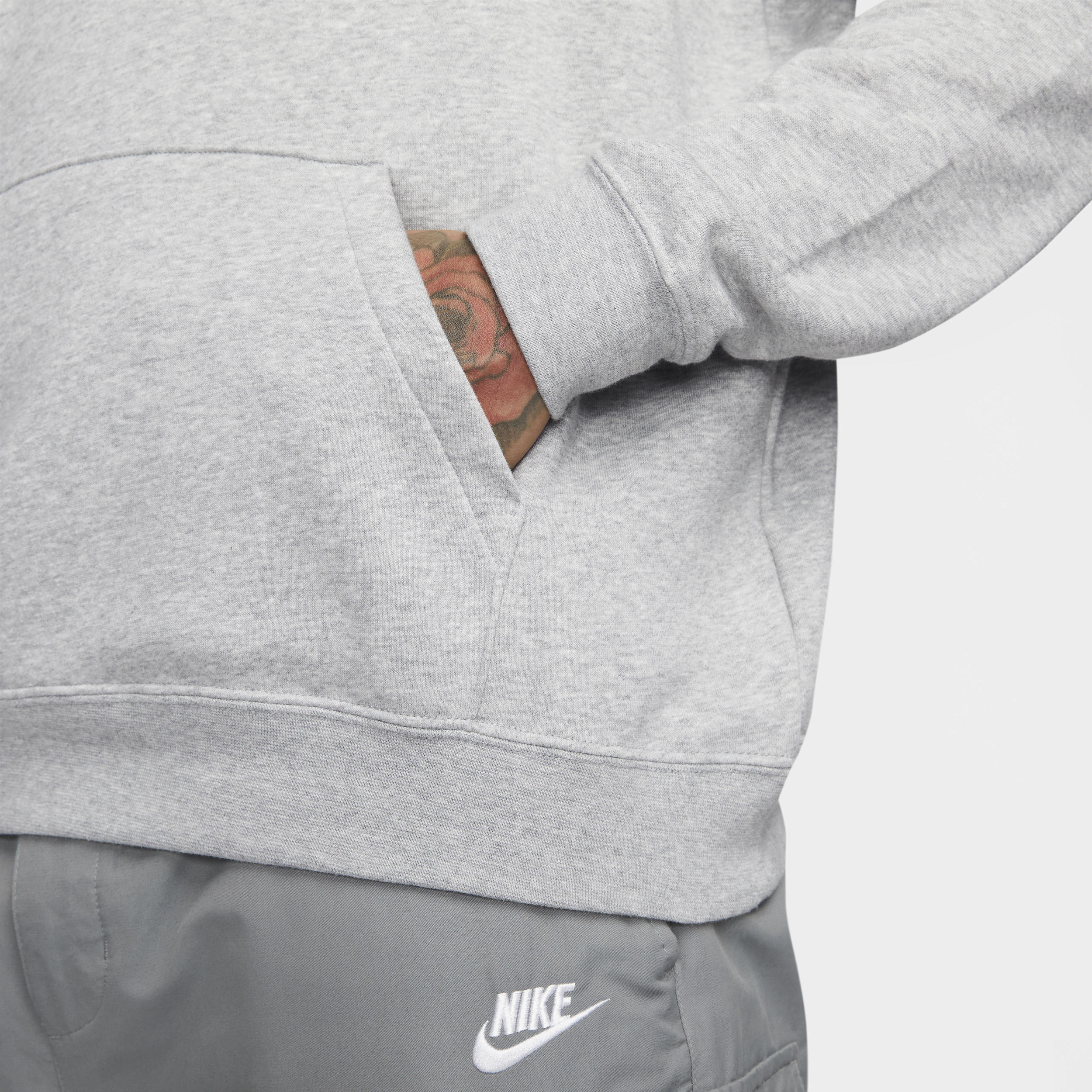 Sweat à capuche Nike Sportswear Club Fleece pour Femme - Gris