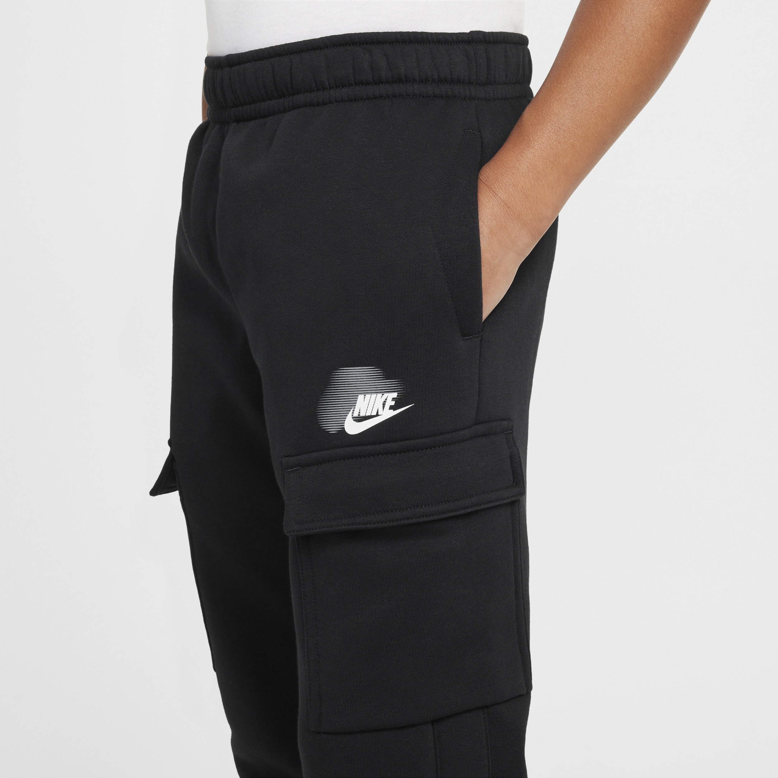 Pantalon cargo Nike Sportswear Standard Issue pour ado (garçon) - Noir