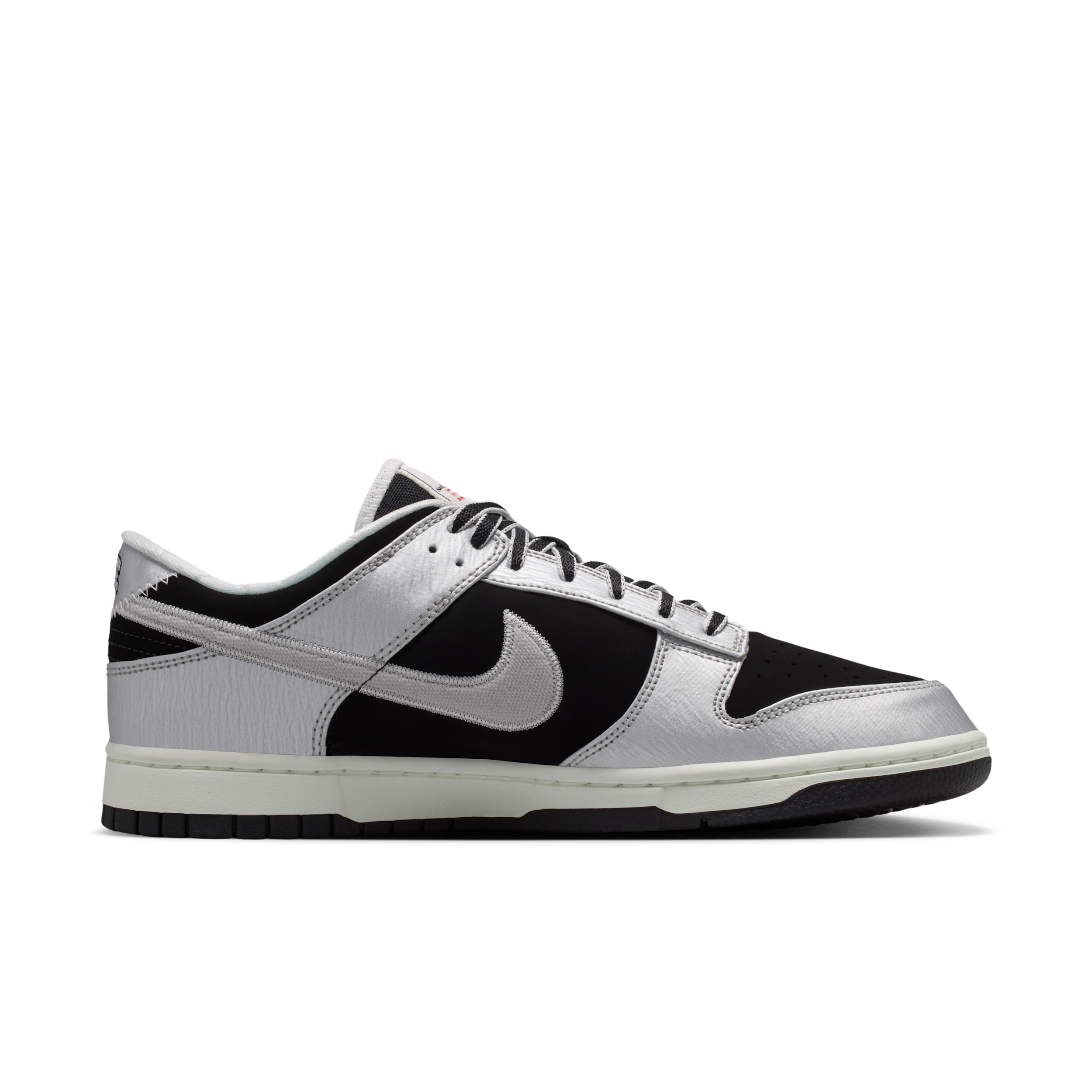Nike Dunk Low Retro 'Metallic Silver Black Sail' | Men's Size 9.5 - IM4413-001