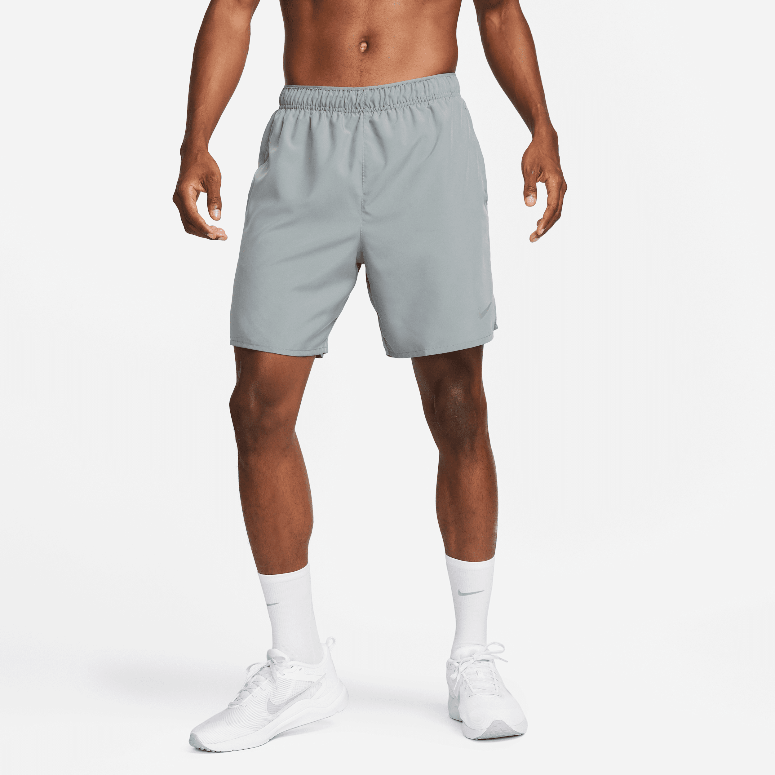 Thumbnail - Nike Challenger Dri-FIT-Laufshorts mit Futter für Herren (ca. 18 cm) - Grau