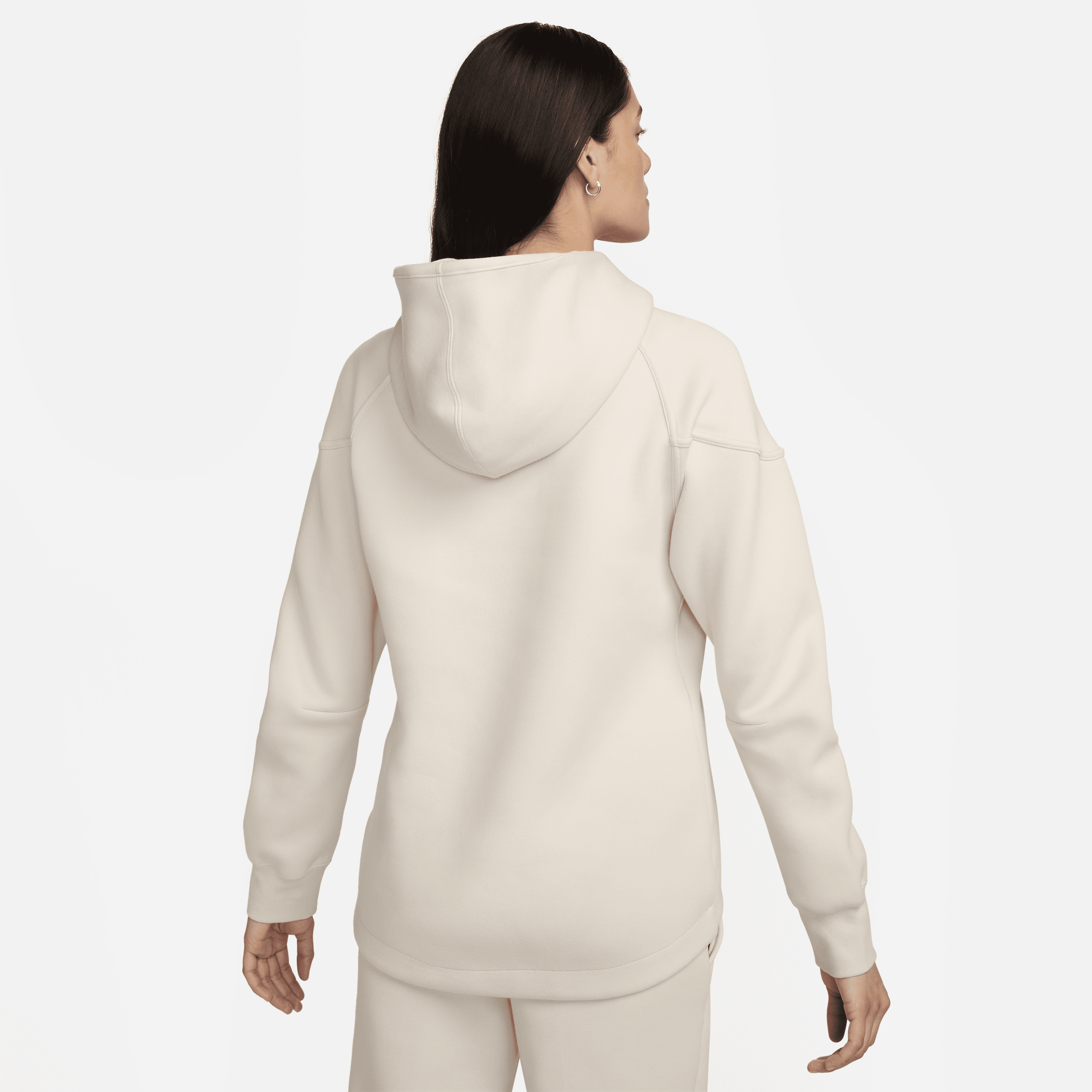 Nike Sportswear Tech Fleece Windrunner hoodie met rits voor dames Bruin