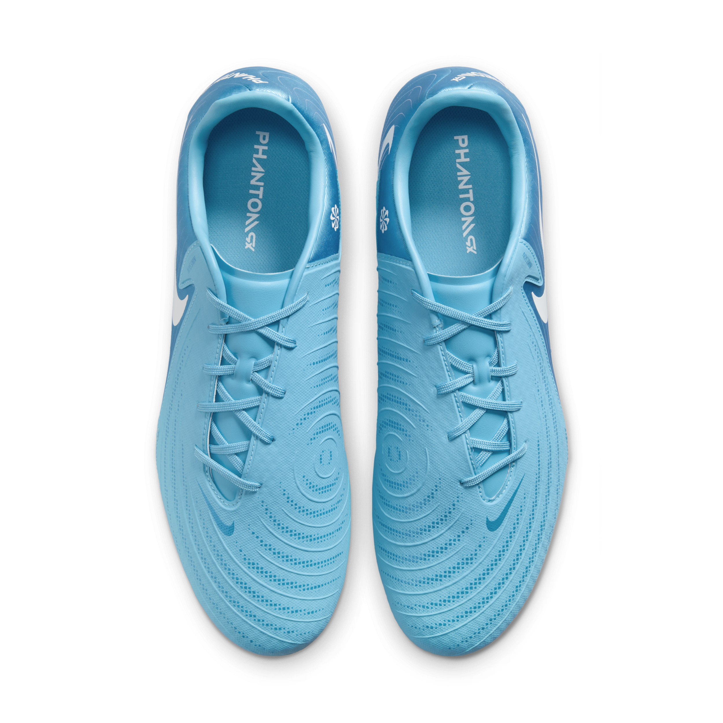 Chaussure de foot à crampons basse pour terrains gras Nike Phantom GX 2 Academy - Bleu