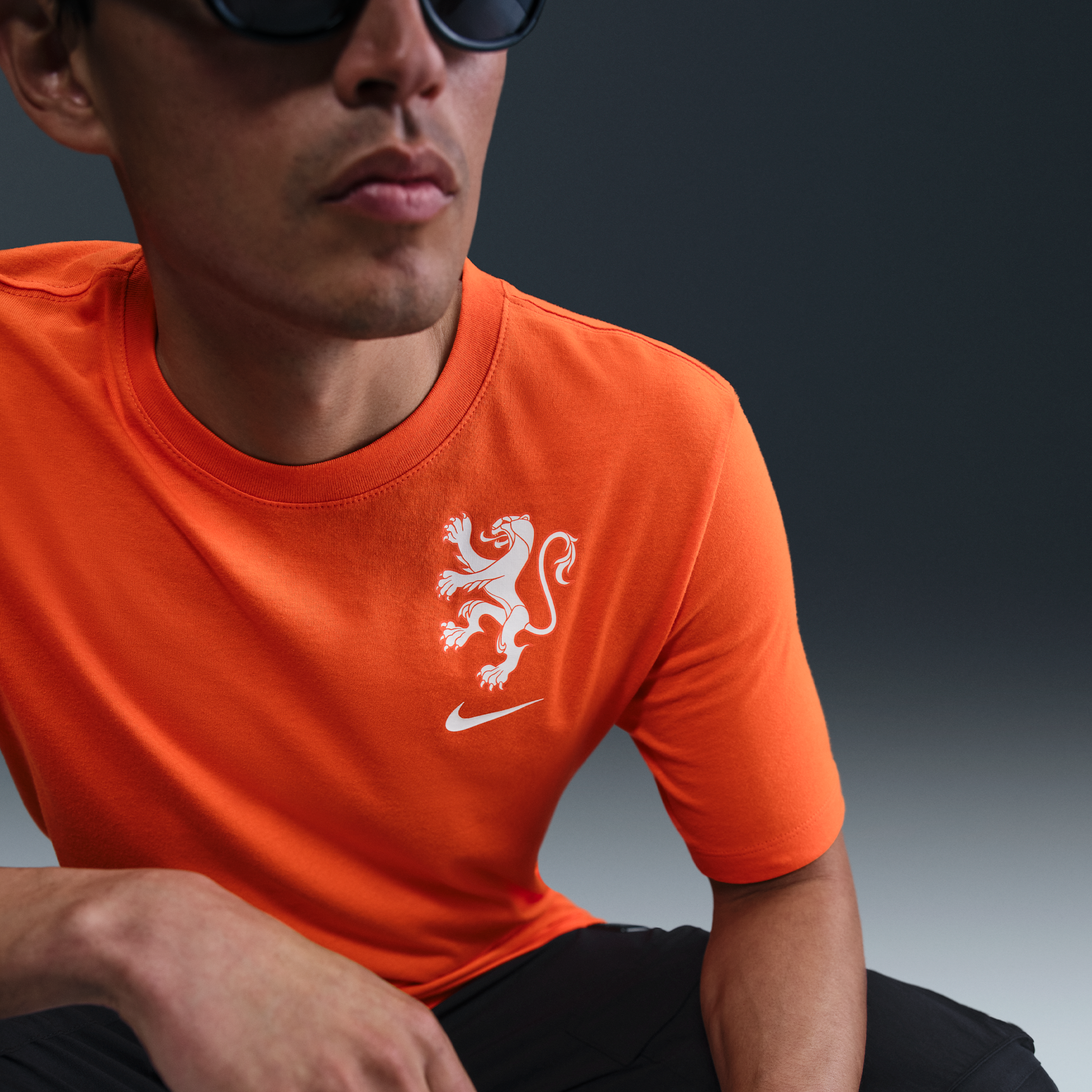 Thumbnail - Niederlande Nike Fußball-T-Shirt (Herren) - Orange
