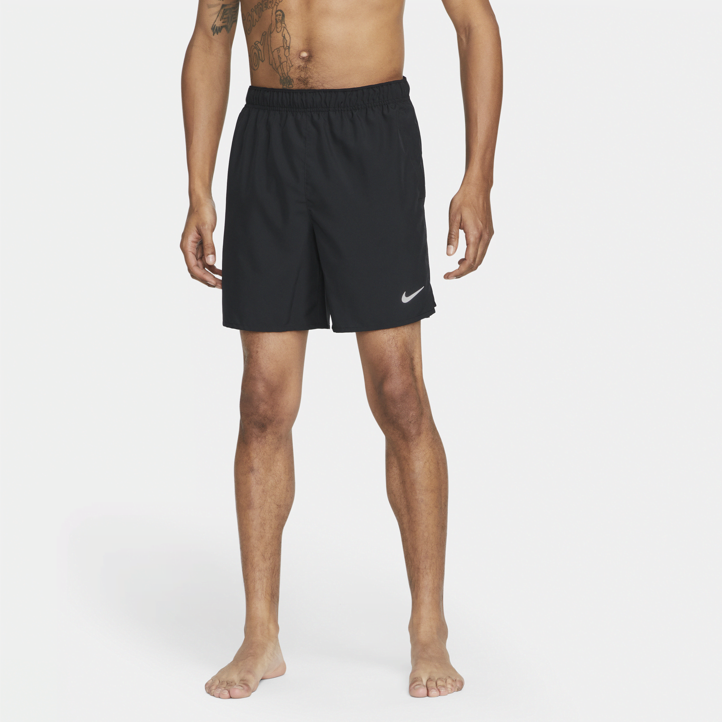 Nike Challenger Dri-FIT niet-gevoerde hardloopshorts voor heren (18 cm) - Zwart
