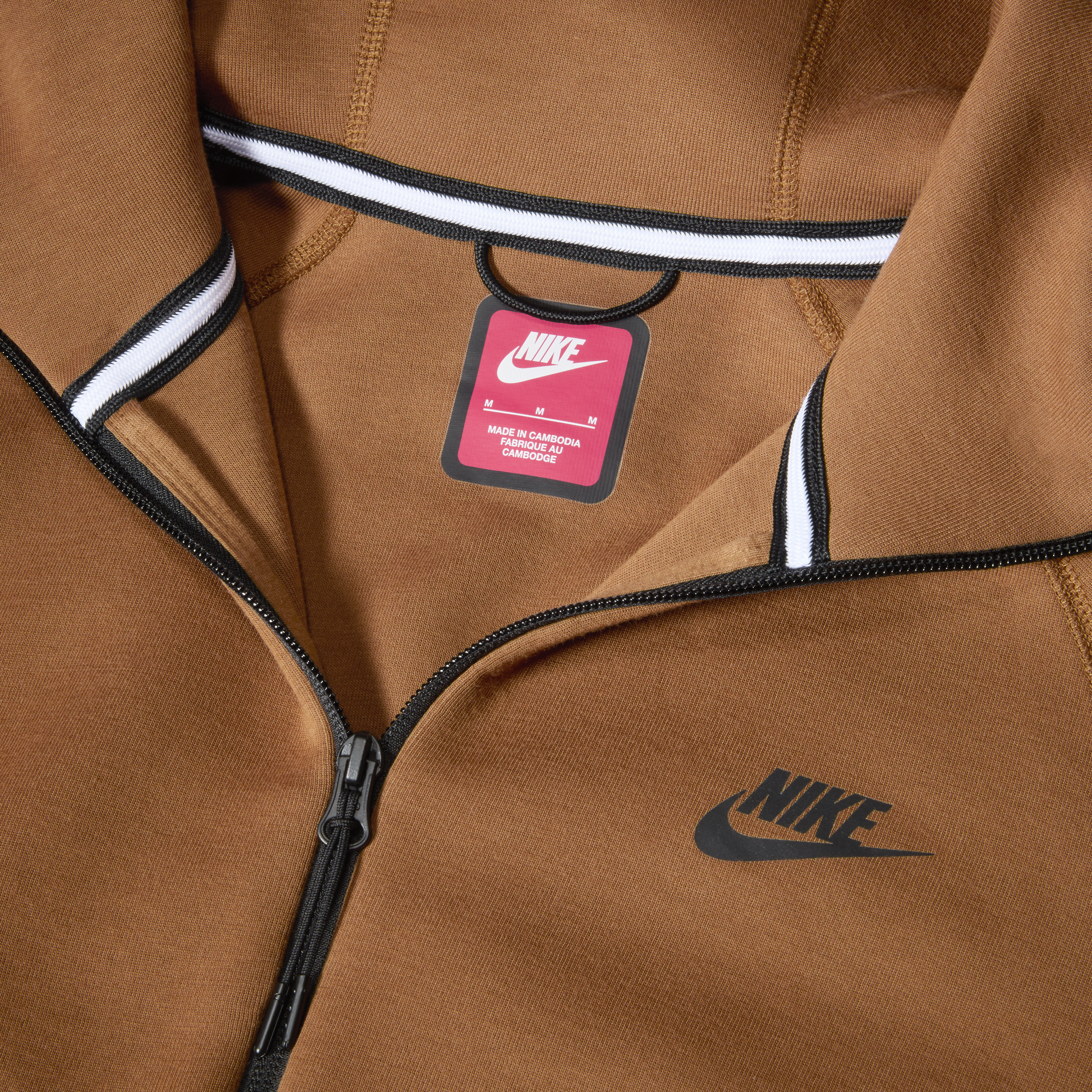 Nike Sportswear Tech Fleece Windrunner Hoodie met rits voor heren Bruin