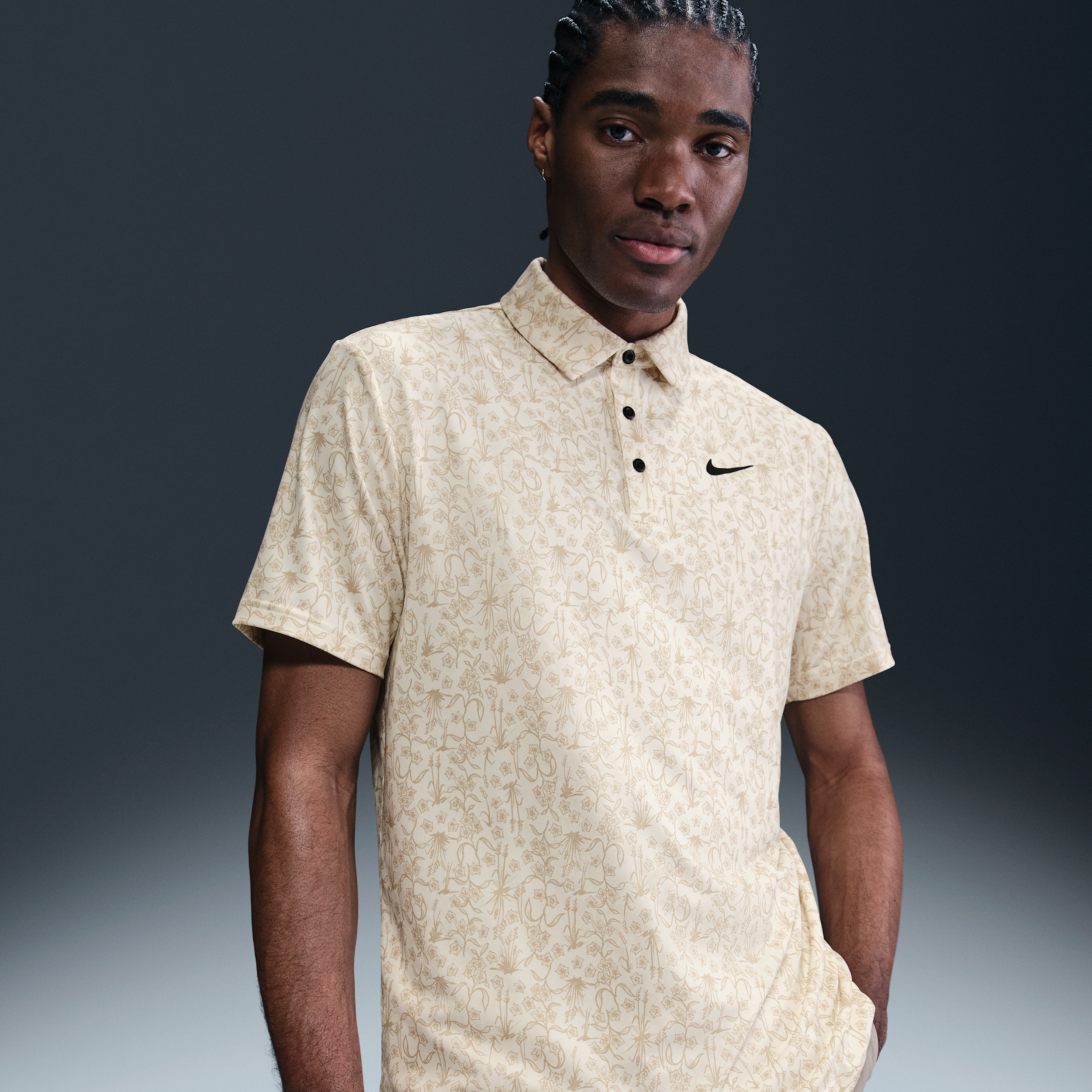 Nike Tour Men's Dri-FIT Golf Polo - Brown - Sustainable Materials