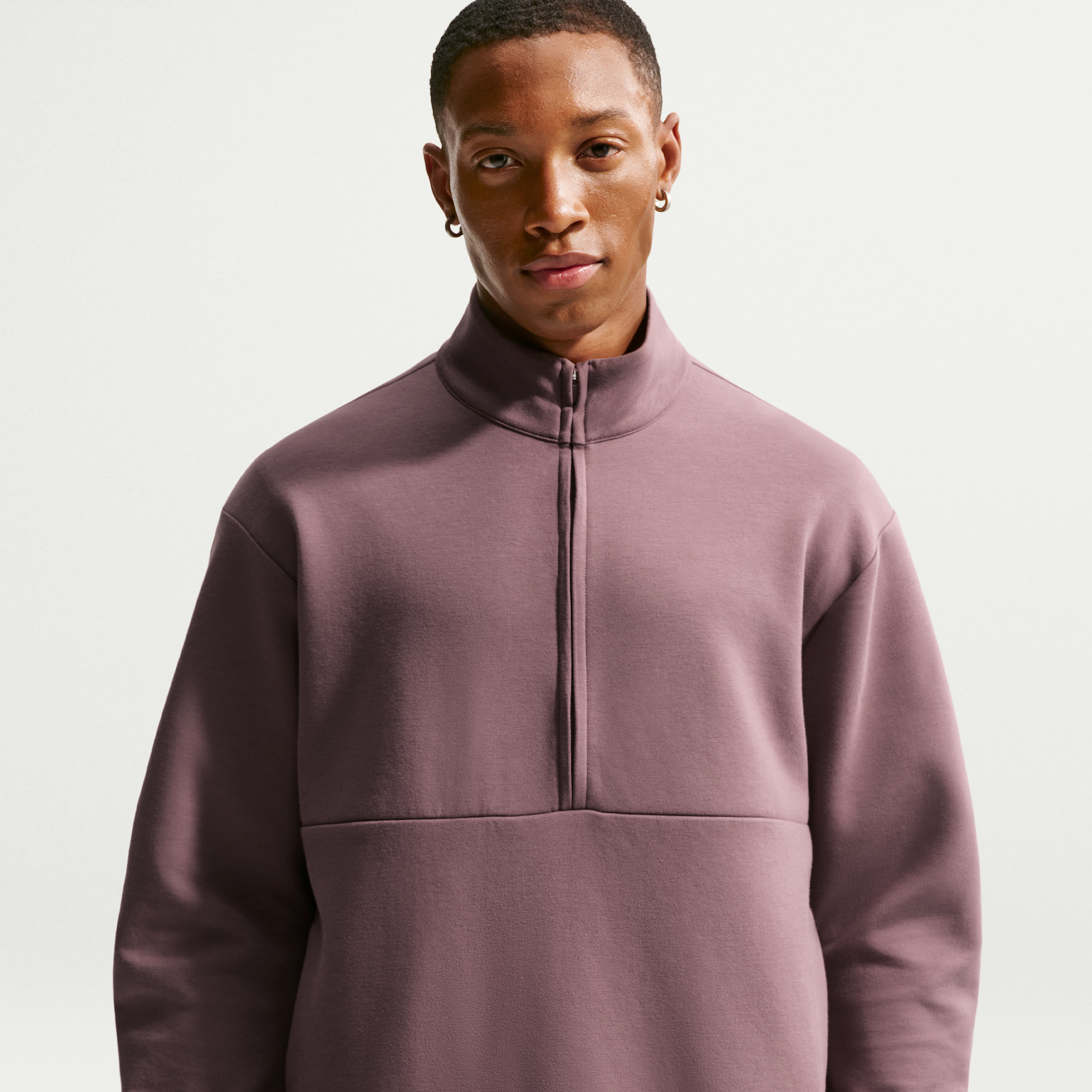 Maglia con zip a metà lunghezza Dri-FIT Nike 24.7 ImpossiblySoft – Uomo - Viola