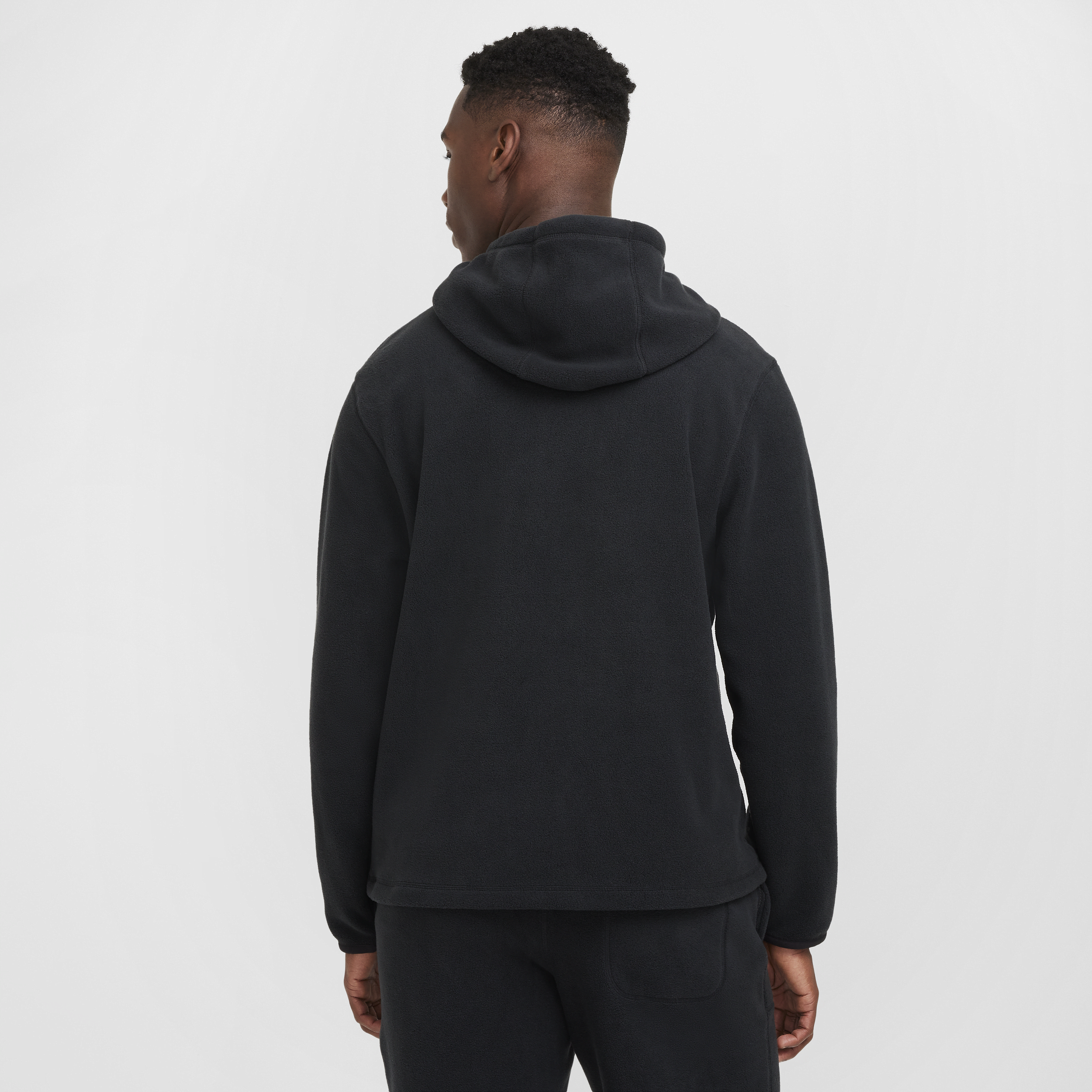 Sweat à capuche d'hiver Nike Club pour homme - Noir