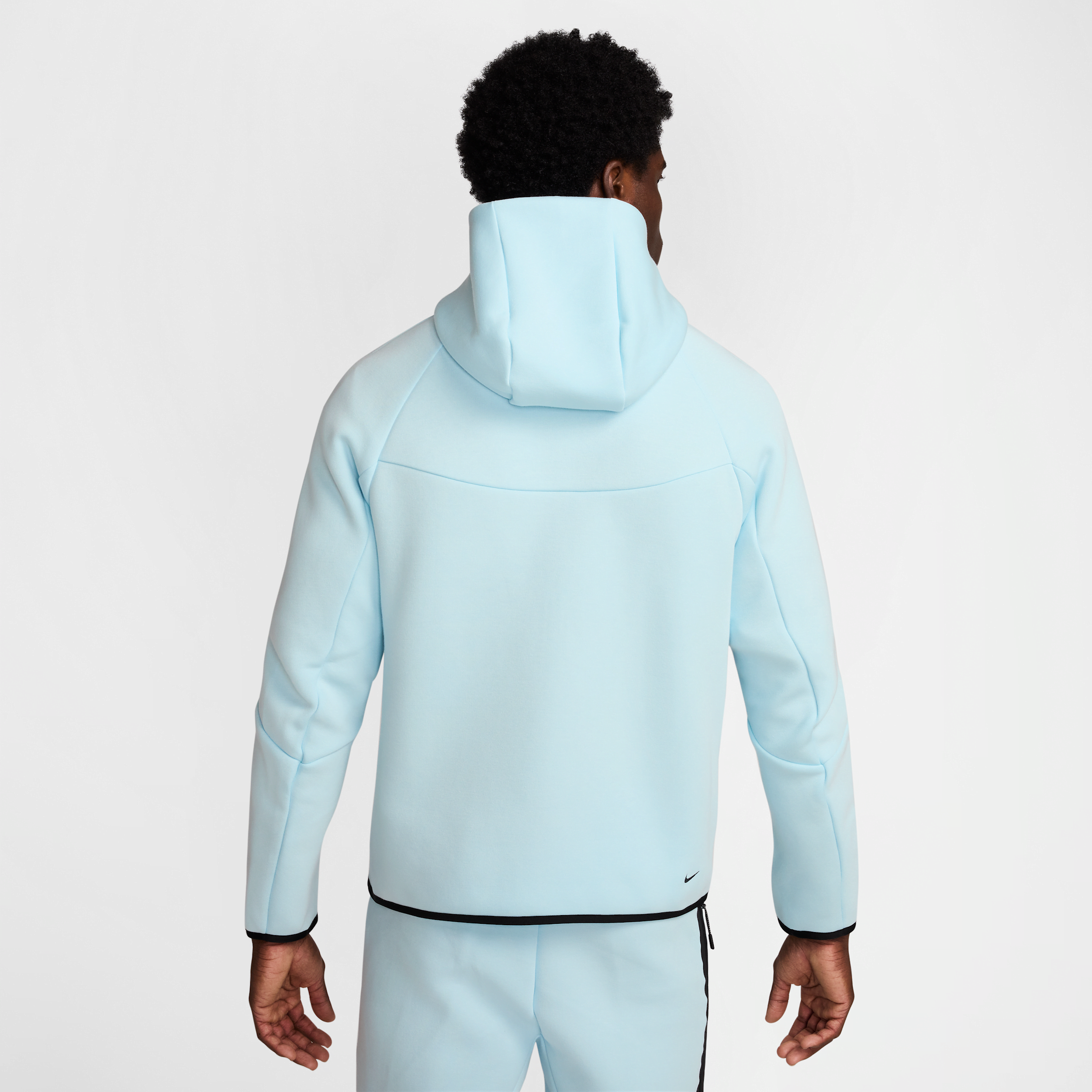 Sweat à capuche et zip Windrunner Nike Tech pour homme - Bleu