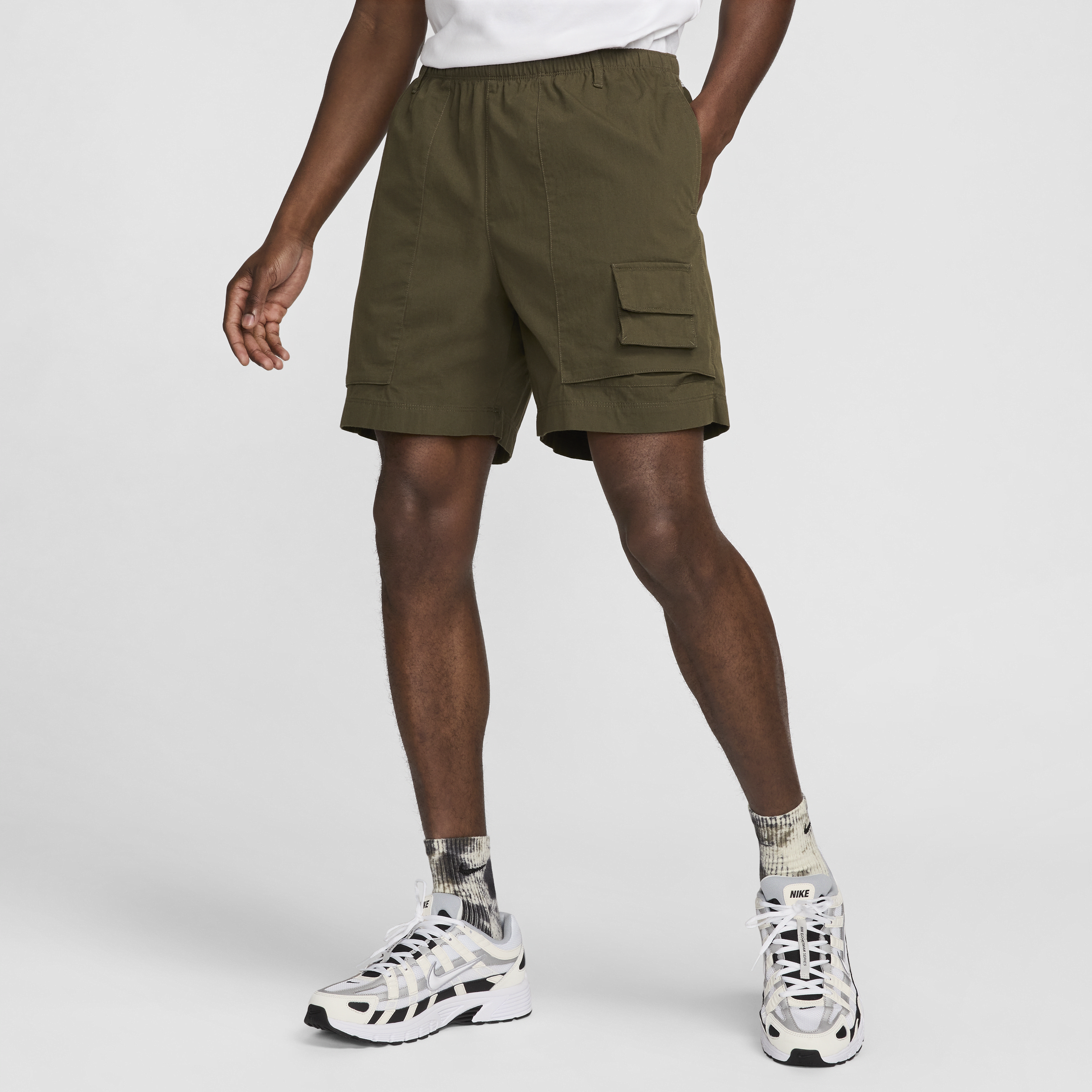 Nike Life camp shorts voor heren Groen