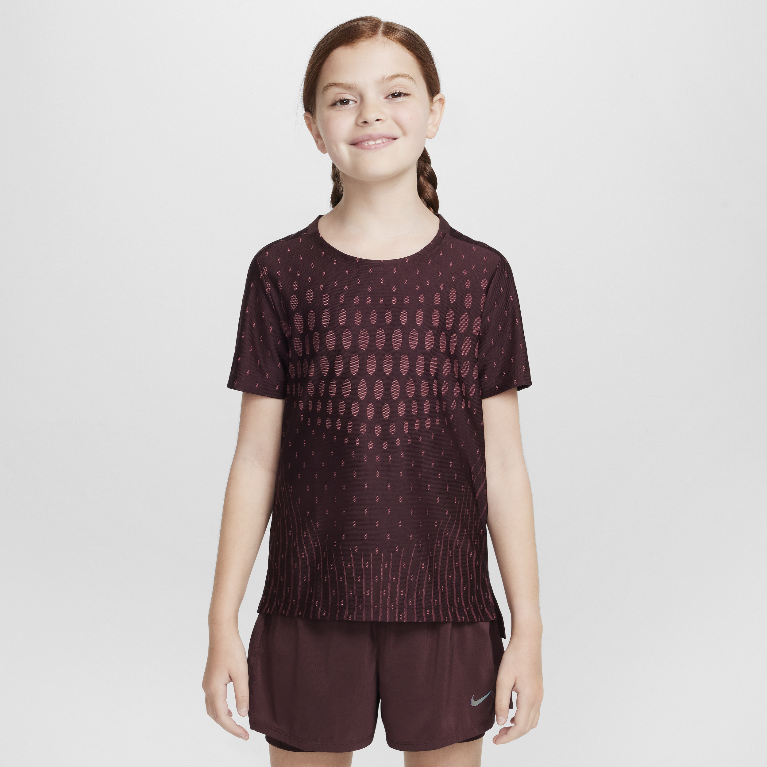 Haut à manches courtes Nike Dri-FIT ADV pour ado (fille) - Rouge