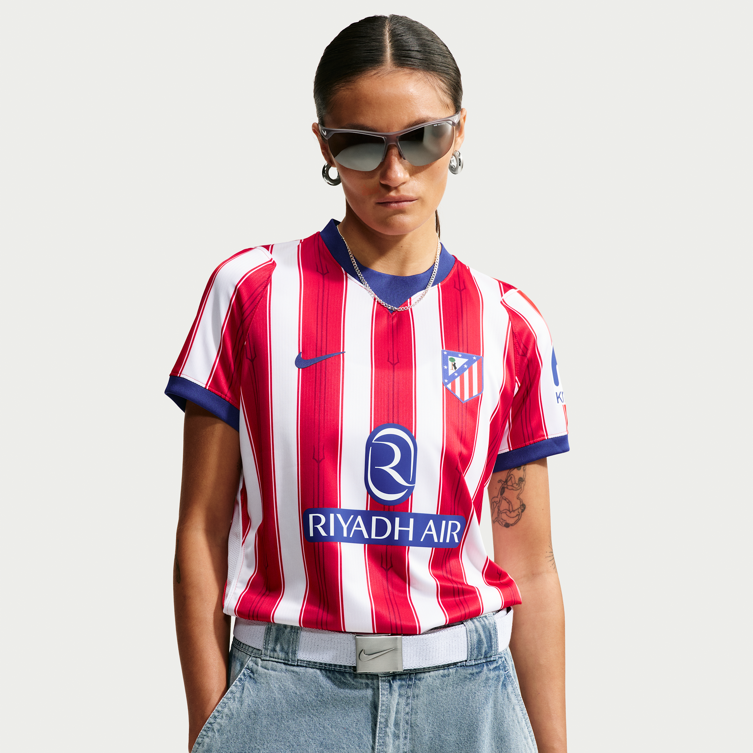 Atlético de Madrid 2026/27 Stadium Home Nike Dri-FIT Replica-fodboldtrøje til kvinder - hvid
