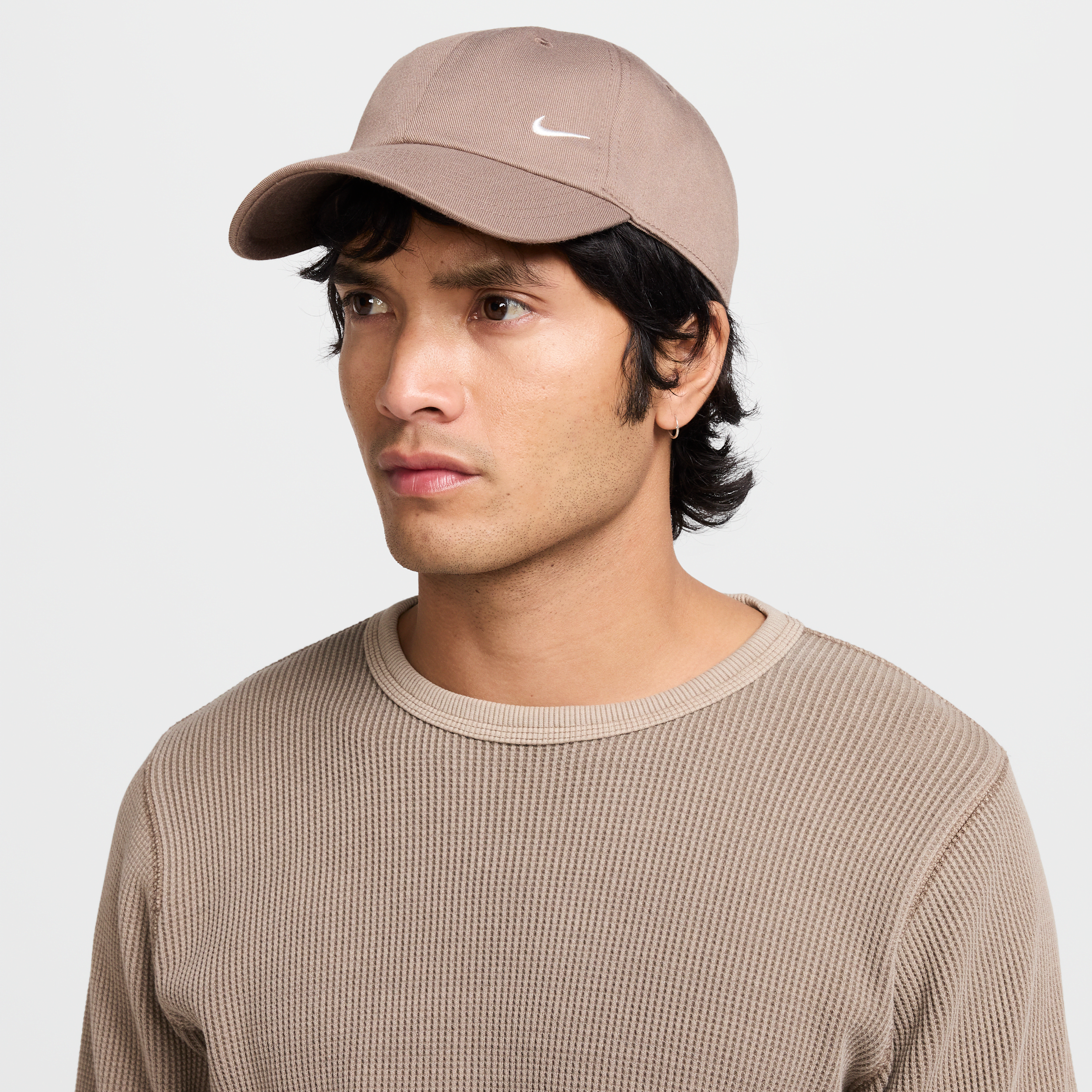 Nike Club Unstructured Cap - Brown - Polyester - 50% Recycled Polyester
