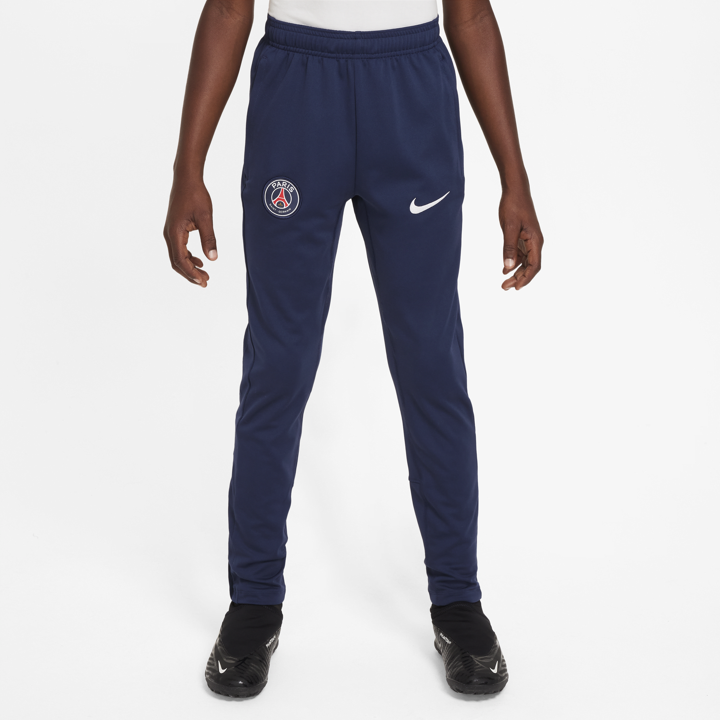 Nike Paris Saint-Germain Academy Pro Dri-FIT knit voetbalbroek voor kids Blauw