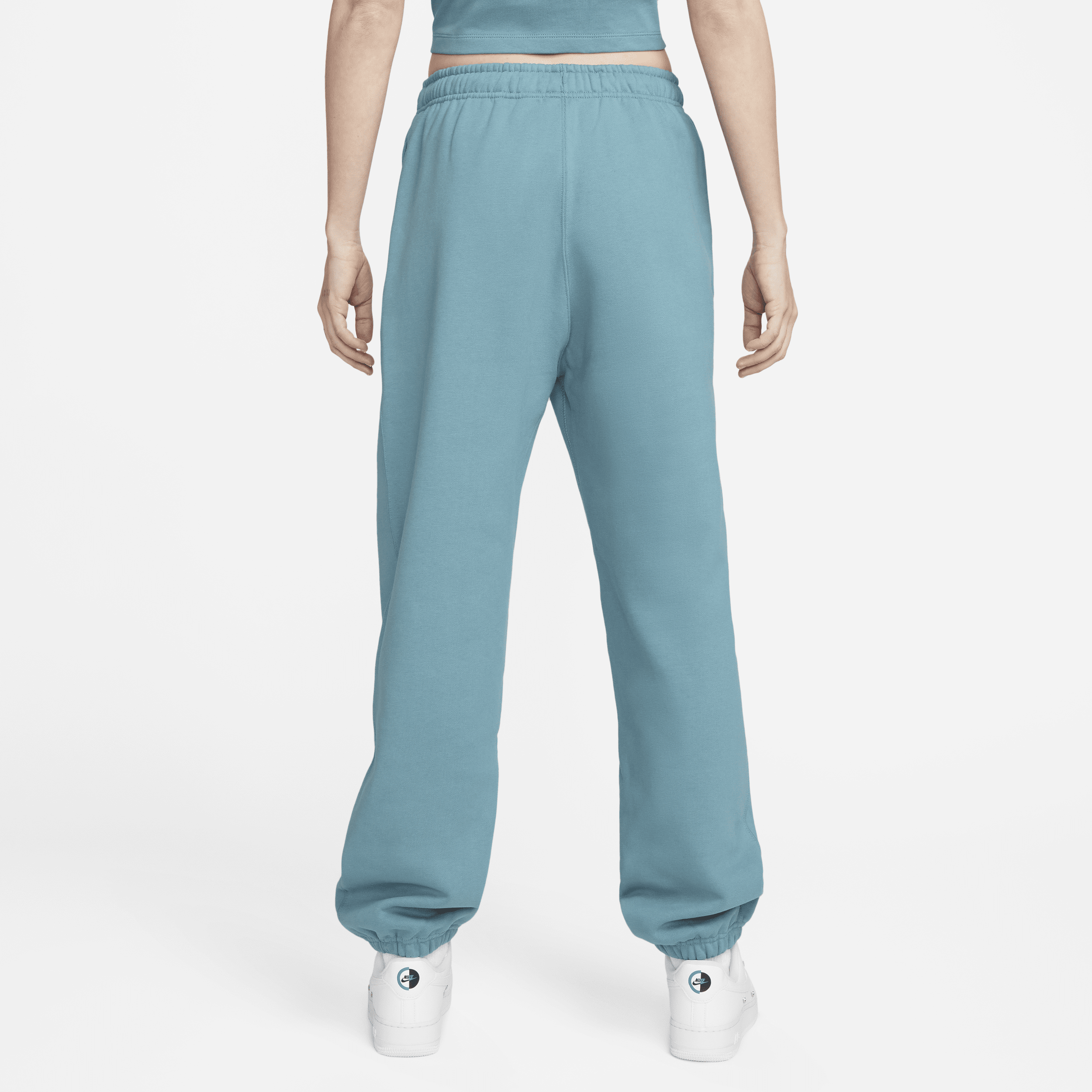 Pantalon en tissu Fleece Nike Solo Swoosh pour Femme - Bleu