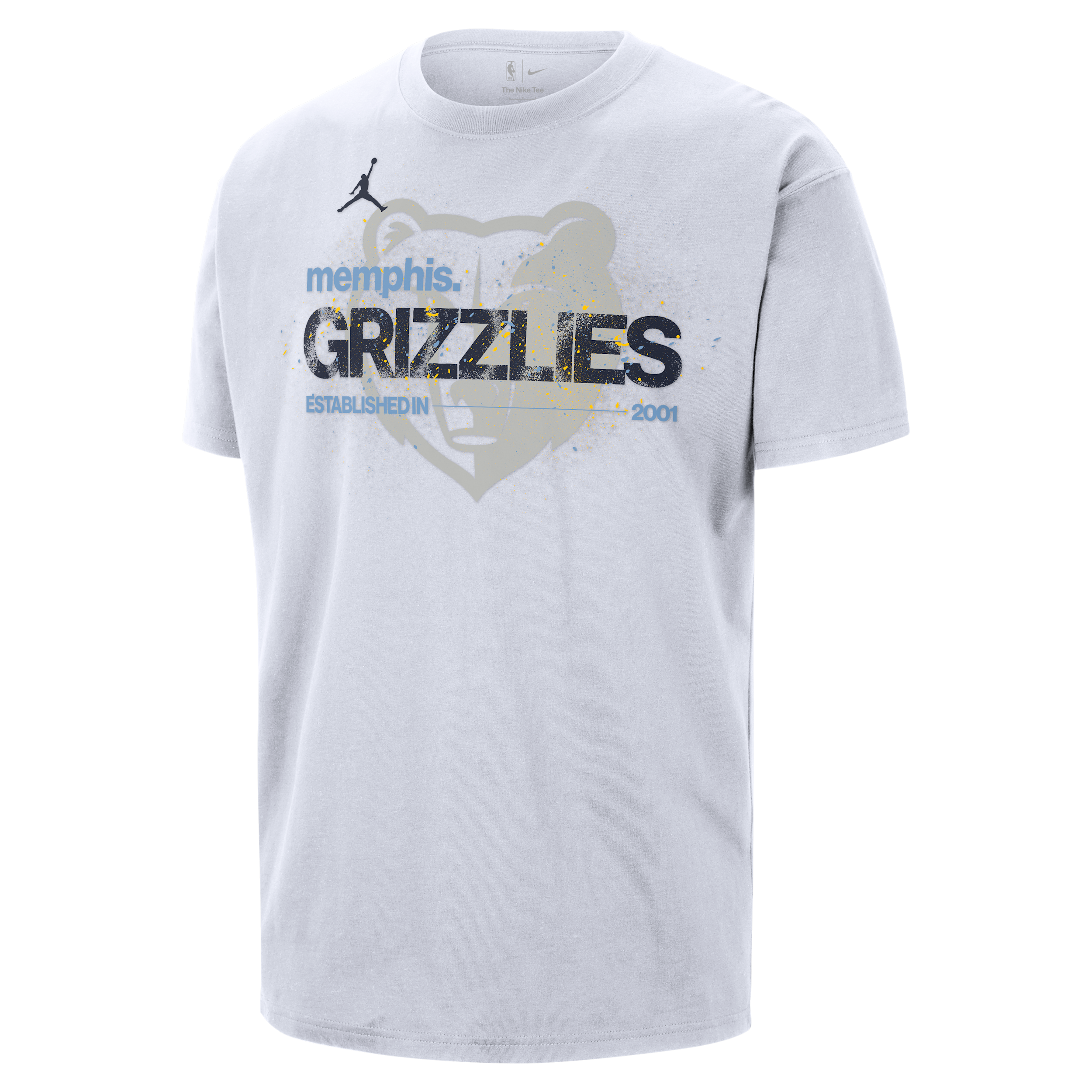 Thumbnail - Memphis Grizzlies Courtside Jordan '85 NBA Statement T-Shirt (Herren) - Weiß