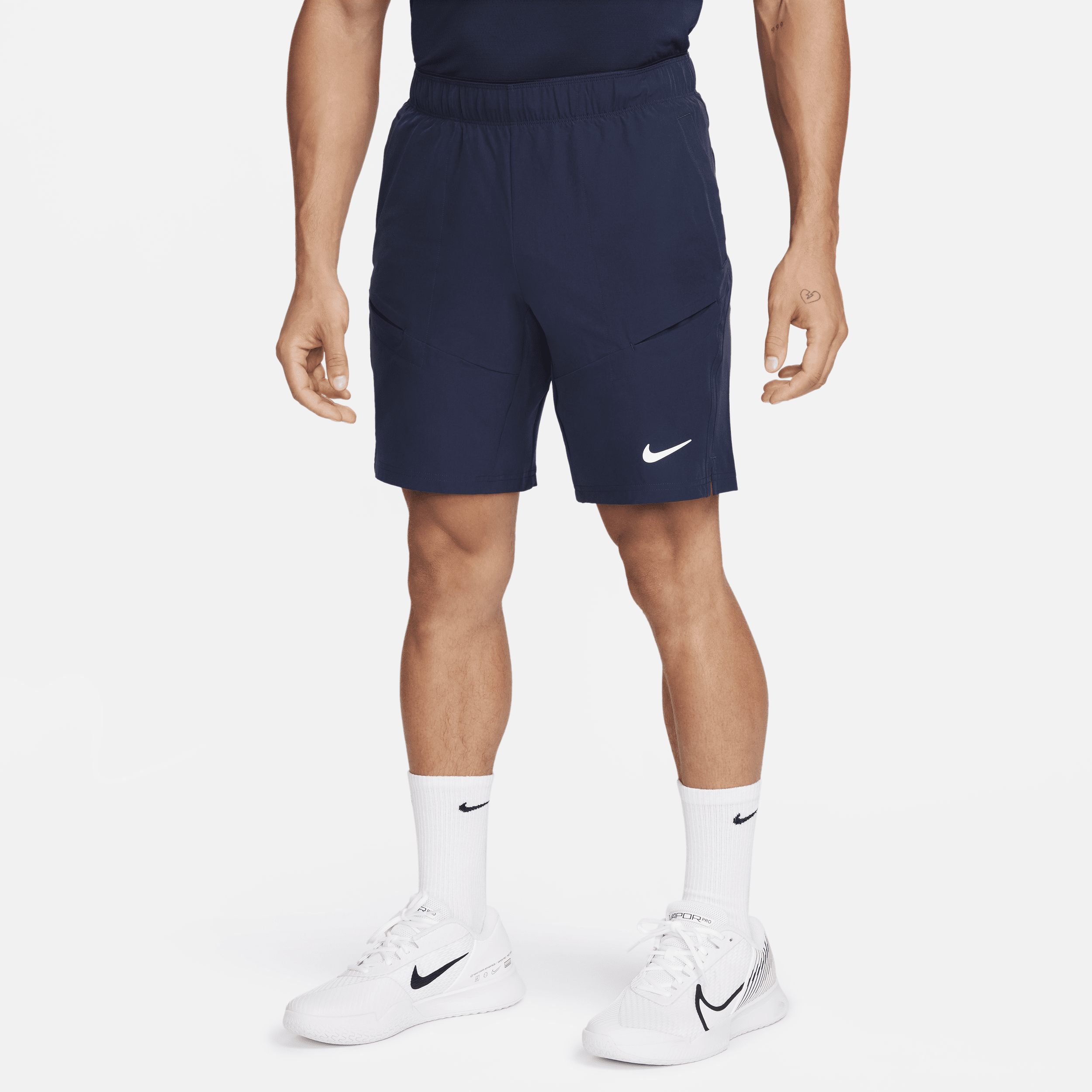 Nike Court Advantage tennisshorts van 23 cm voor heren Blauw