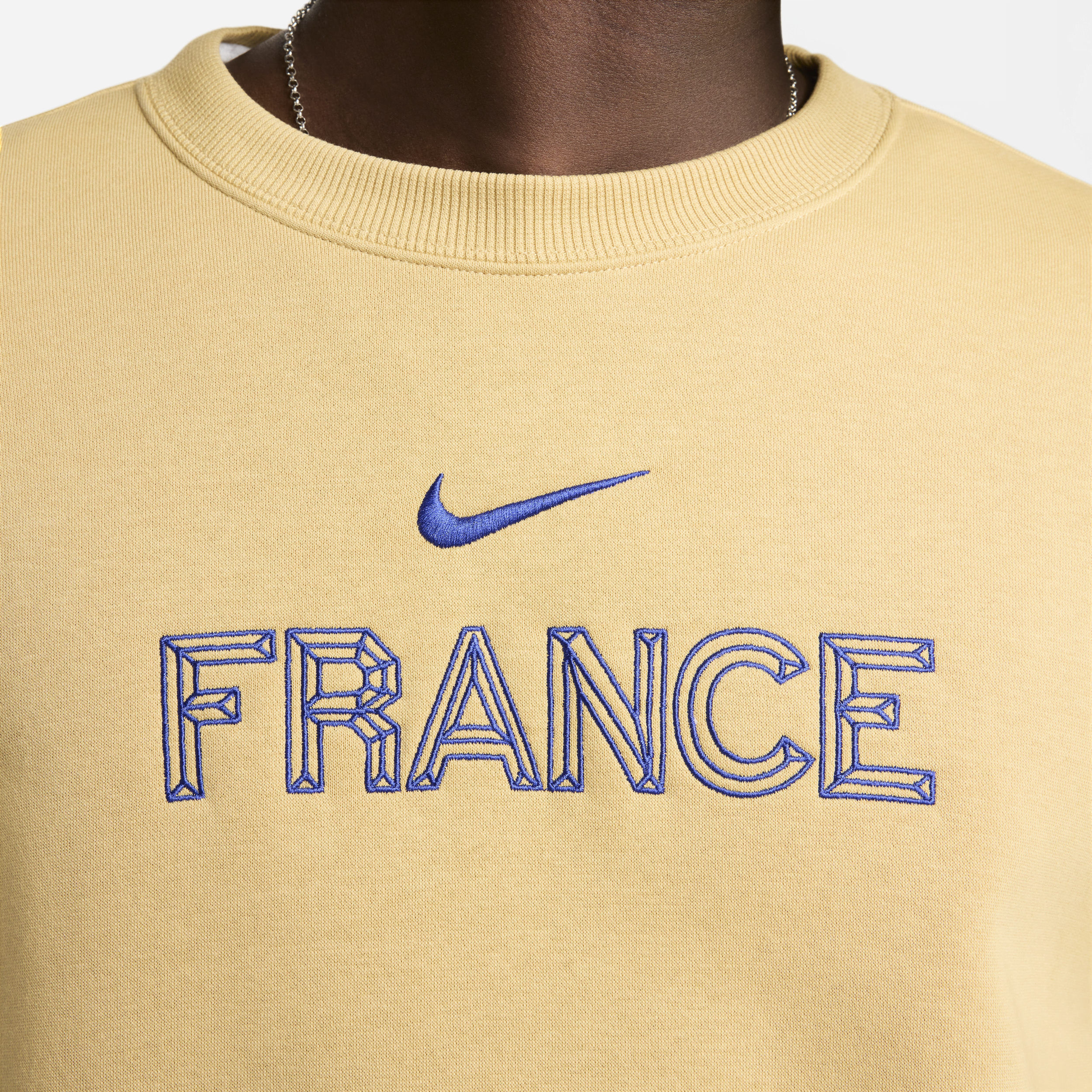 Nike FFF Phoenix Fleece oversized voetbalsweatshirt met ronde hals voor dames Bruin