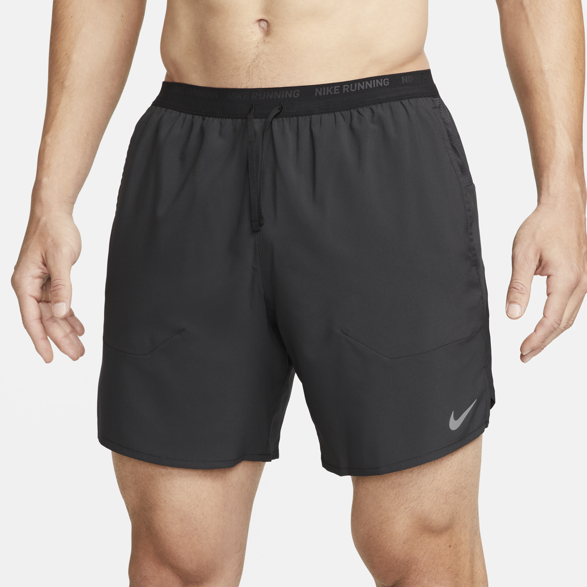 Short de running avec sous-short intégré 18 cm Dri-FIT Nike Stride pour homme - Noir