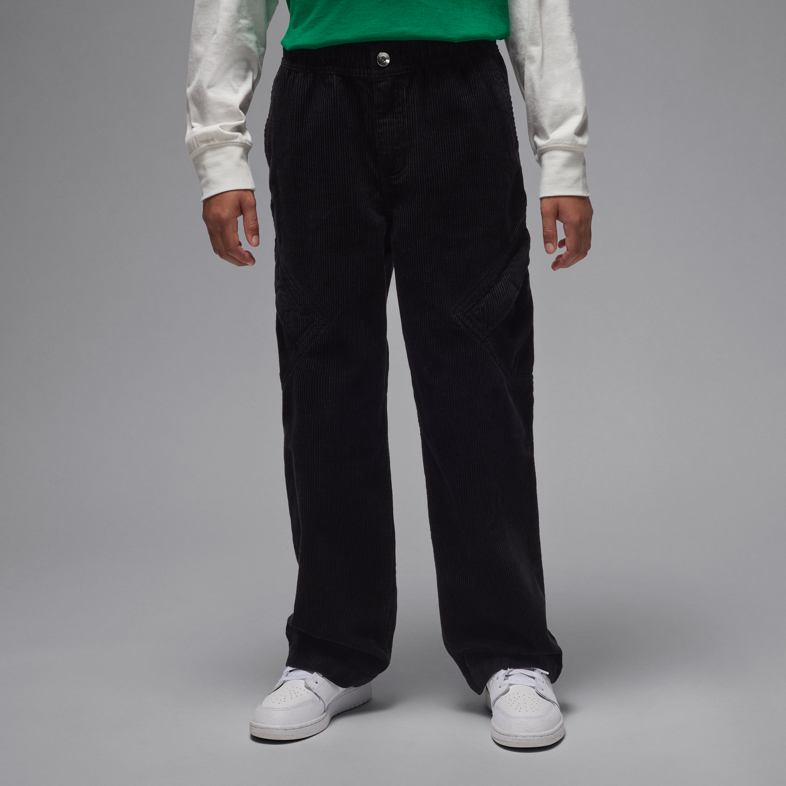 Nike Jordan Older Kids Chicago Corduroy Trousers - Black - Cotton