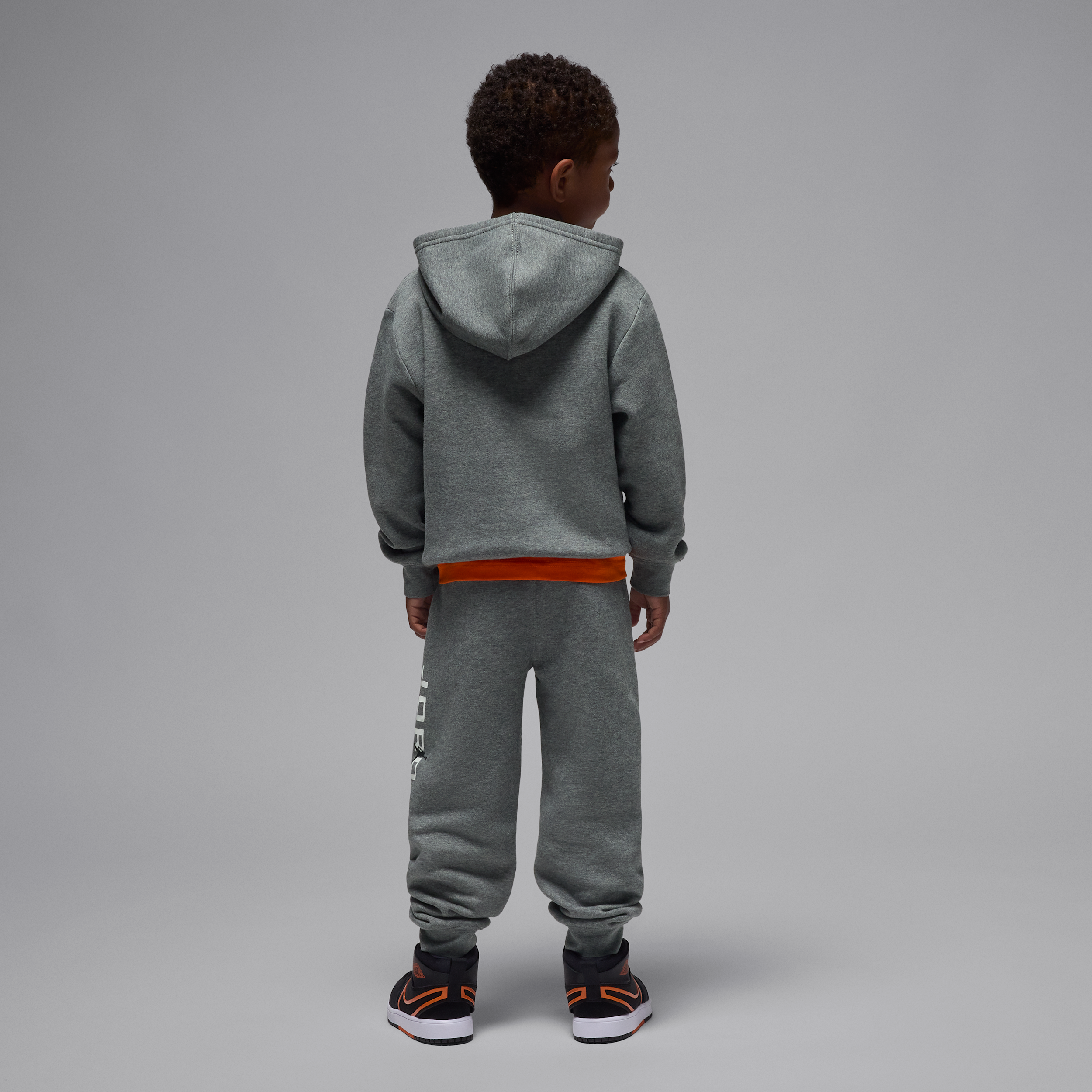 Thumbnail - Jordan Baseline zweiteiliges Fleece-Set (jüngere Kinder) - Grau
