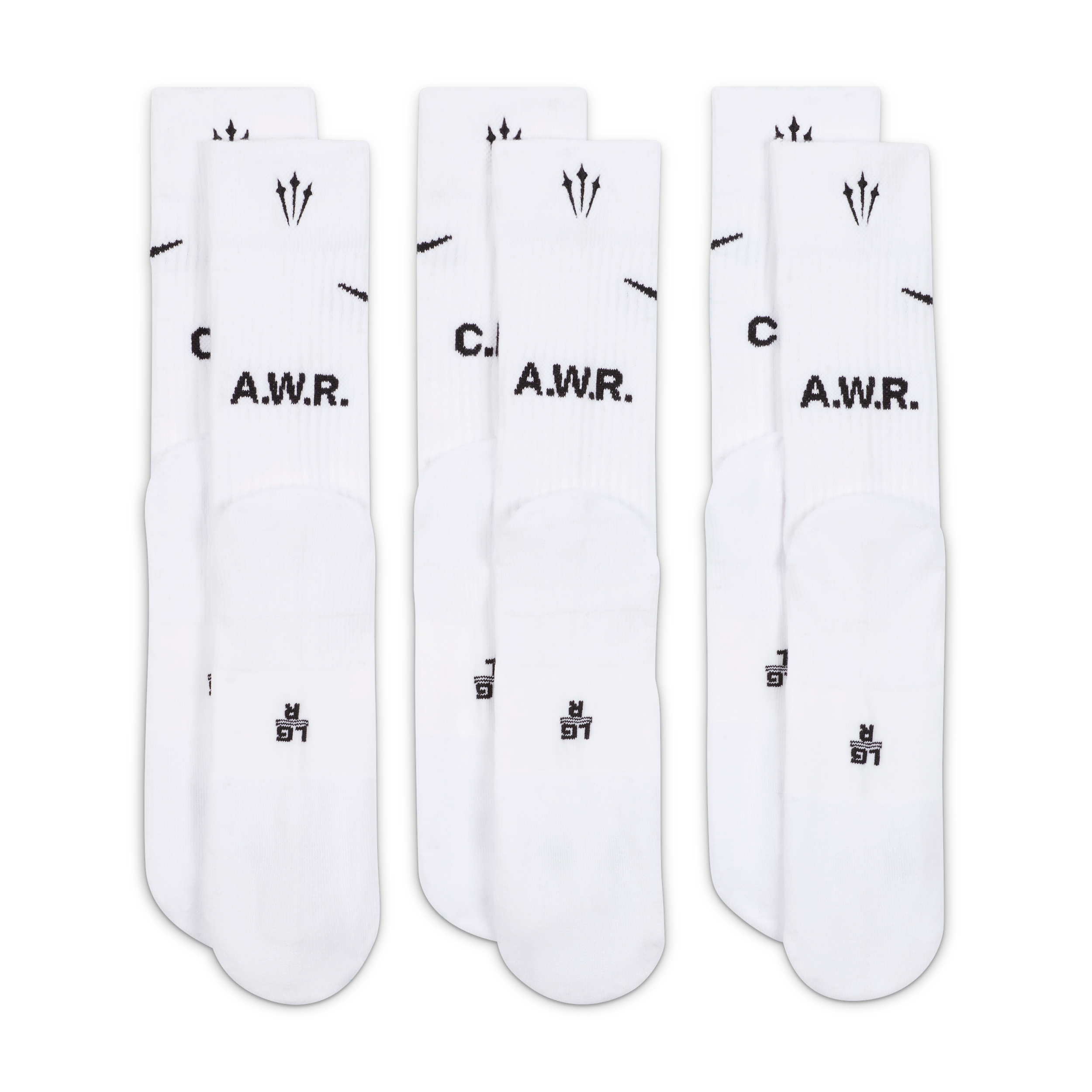 Thumbnail - NOCTA Crew-Socken (3er-Pack) - Weiß
