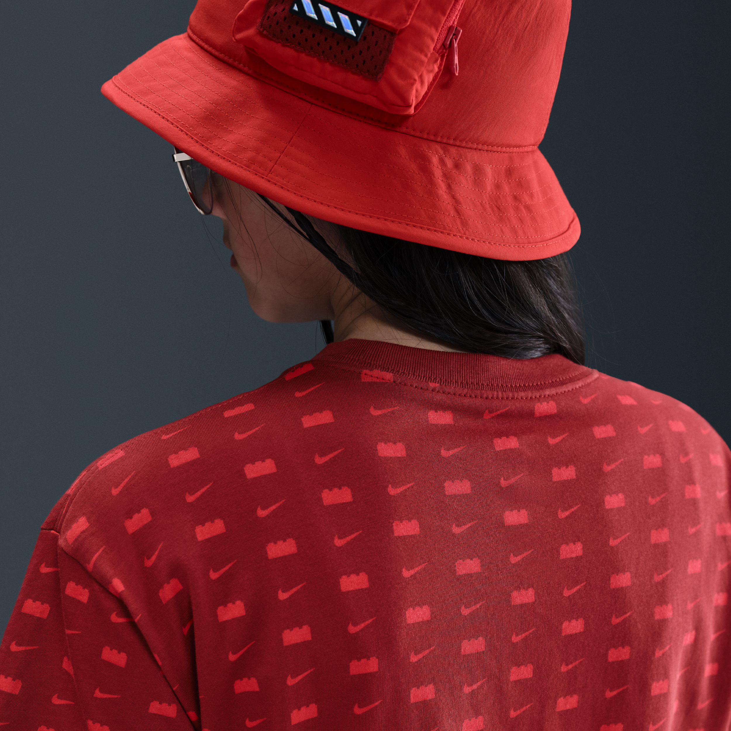 Thumbnail - Nike x LEGO® Kollektion Crop-T-Shirt (Mädchen) - Rot