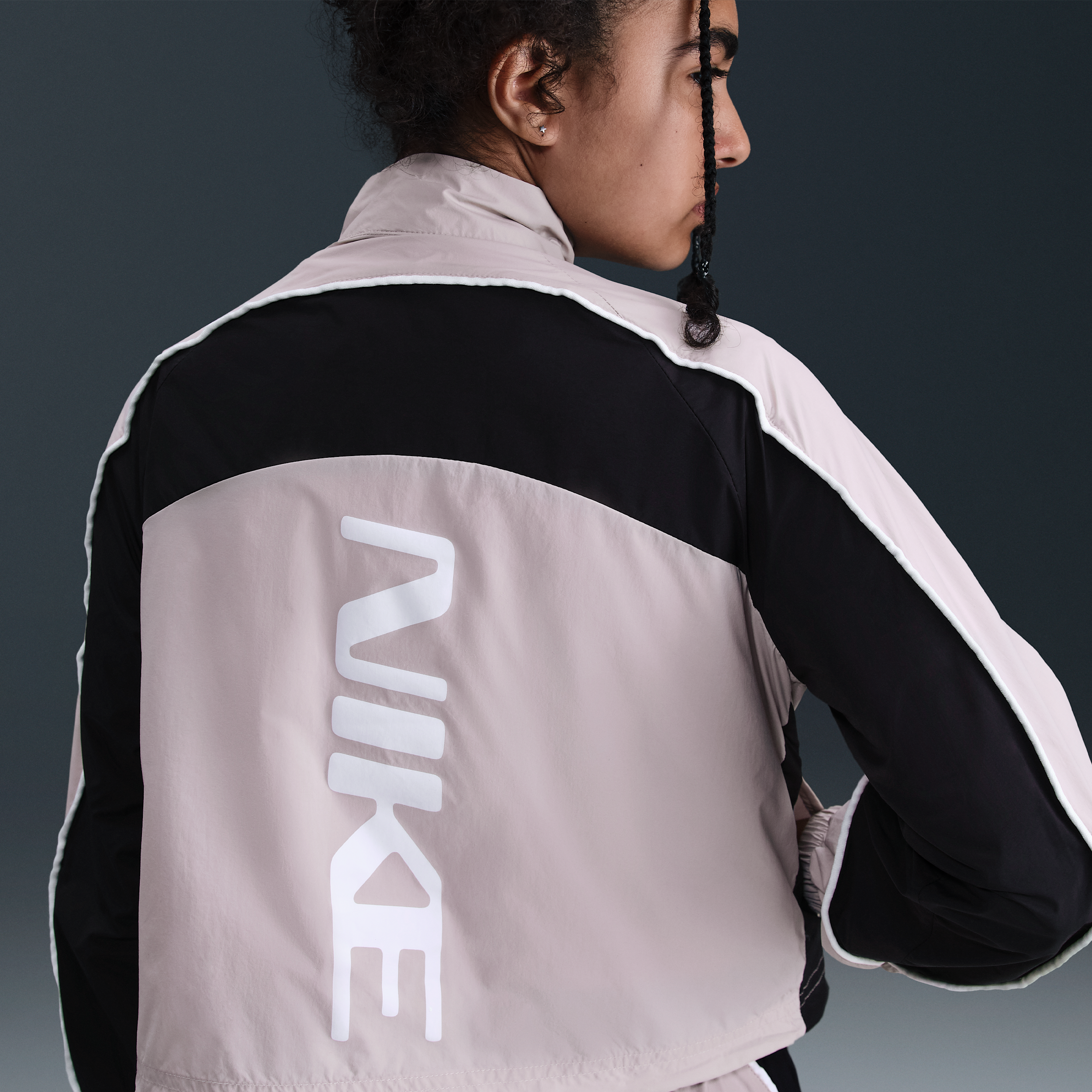 Thumbnail - Nike Track-Jacket mit Viertelreißverschluss (Mädchen) - Lila