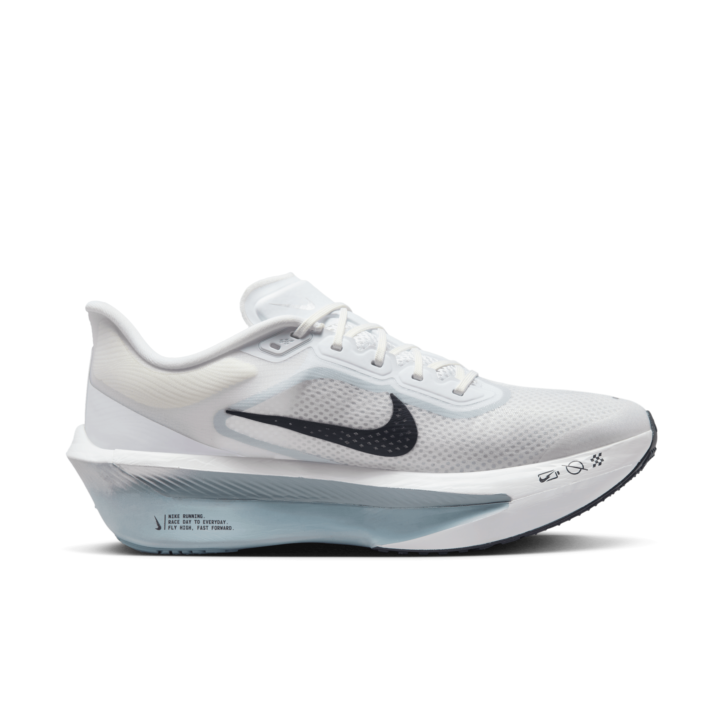 Nike Zoom Fly 6 White Pure Platinum Obsidian Mist Gridiron - FN8454-104