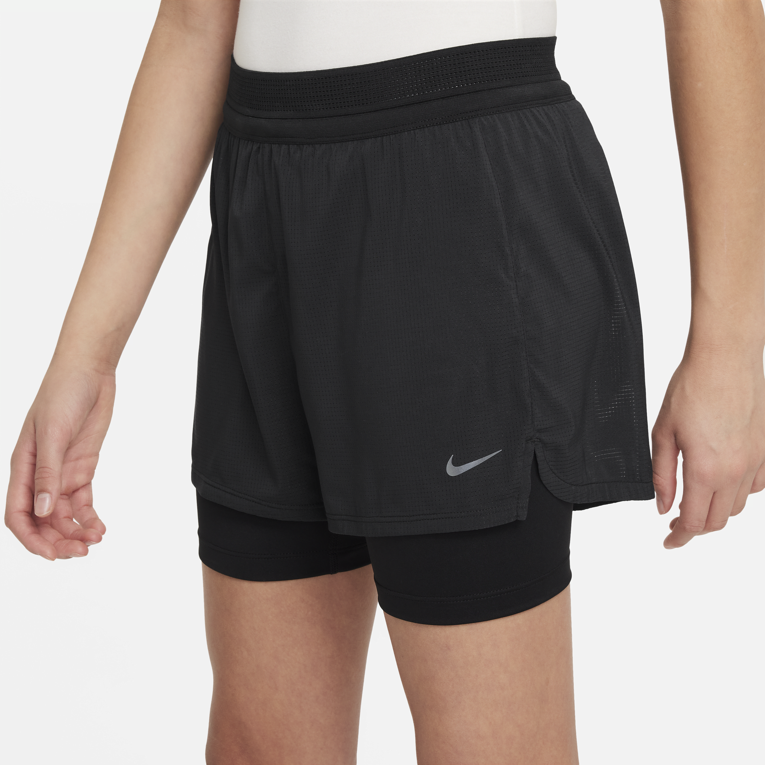 Nike Dri-FIT ADV shorts voor meisjes Zwart