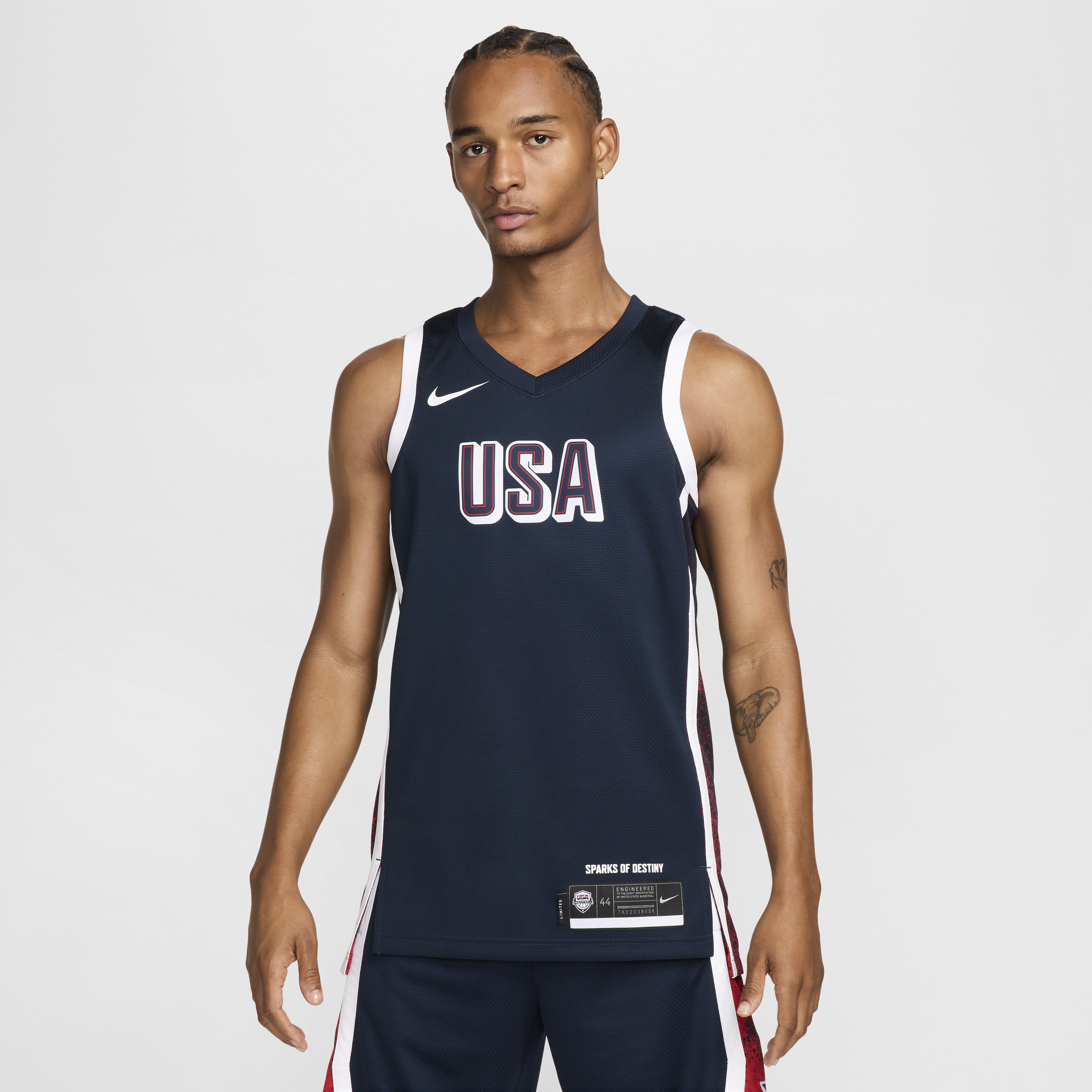 Maillot Nike Basketball USAB Limited Extérieur pour homme - Bleu